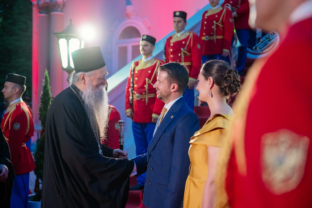 joanikije  cetinje jakov i milena milatovic Sa prijema na Cetinju povodom Dana državnosti