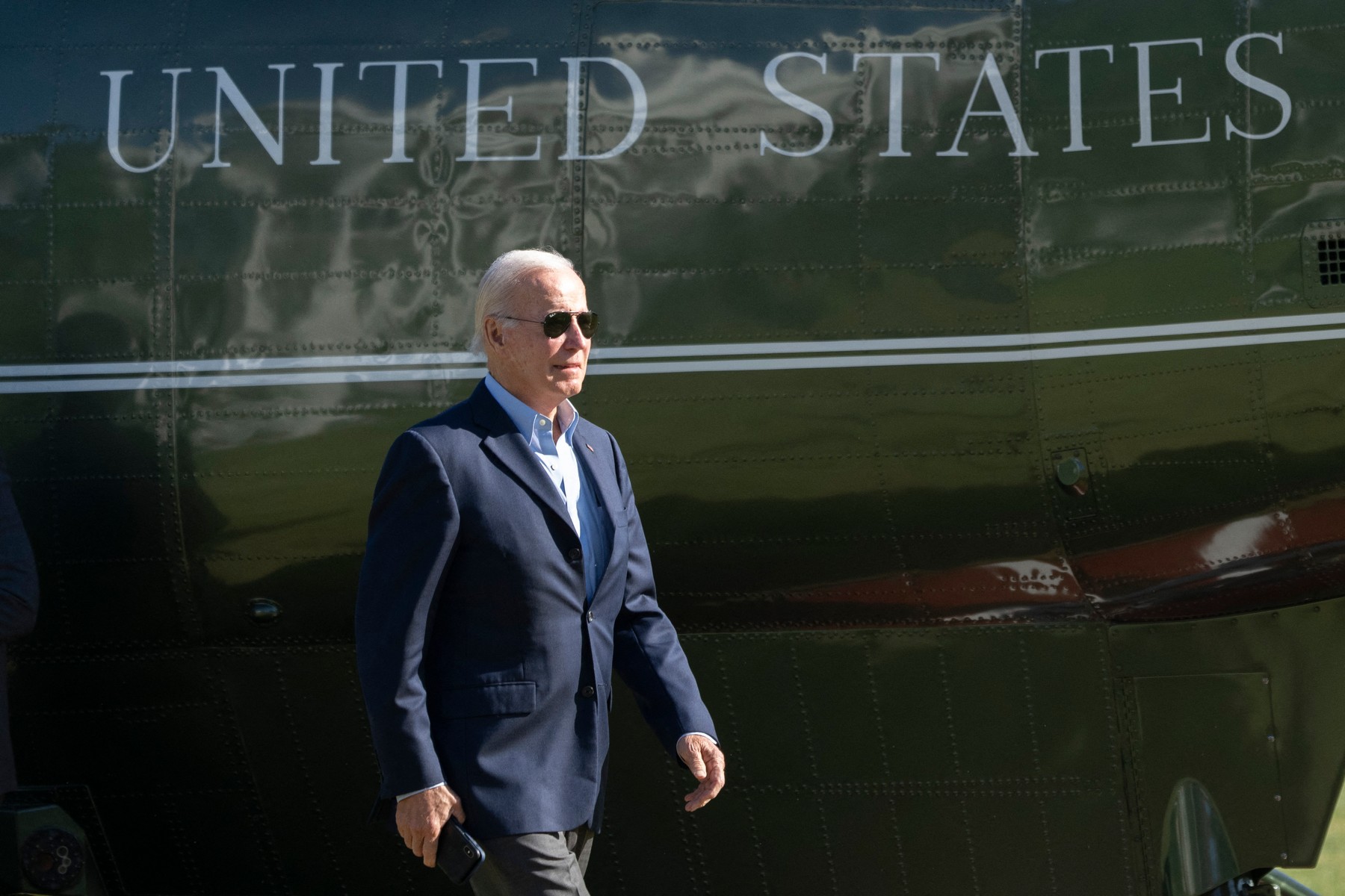 Biden returns from Wilmington, Delaware