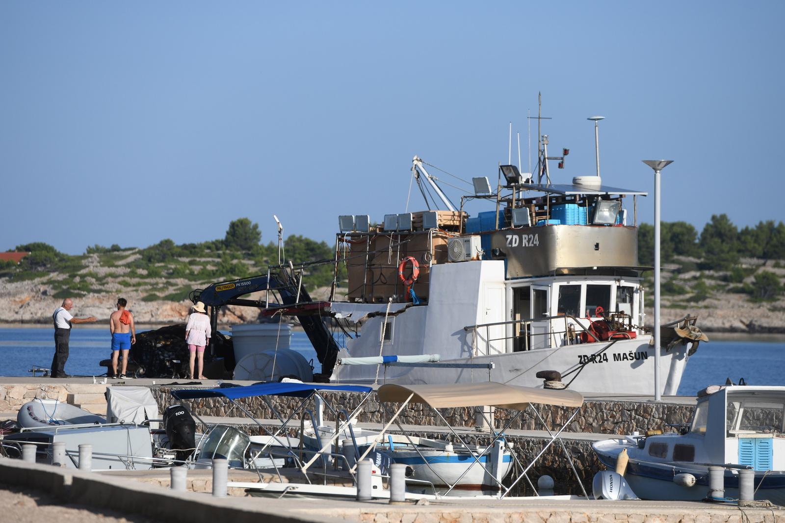 Murter: Ribarski brod Maun koji je sudjelovao u pomorskoj nesre?i