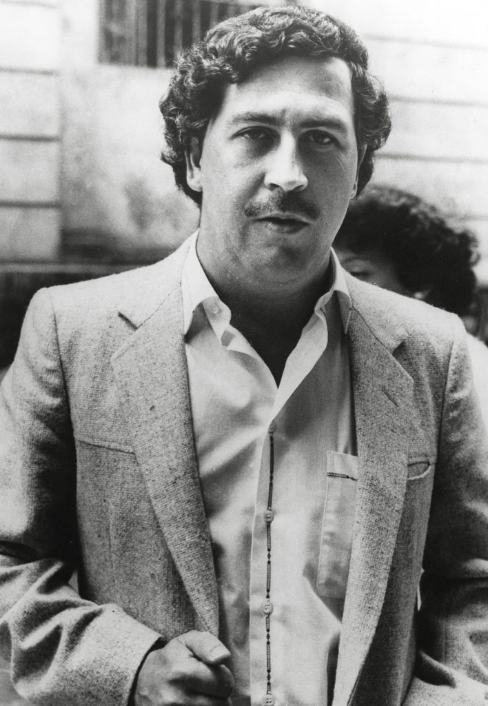 Pablo Escobar Gaviria, one of Colombia's leading cocaine traffickers, circa (1984)