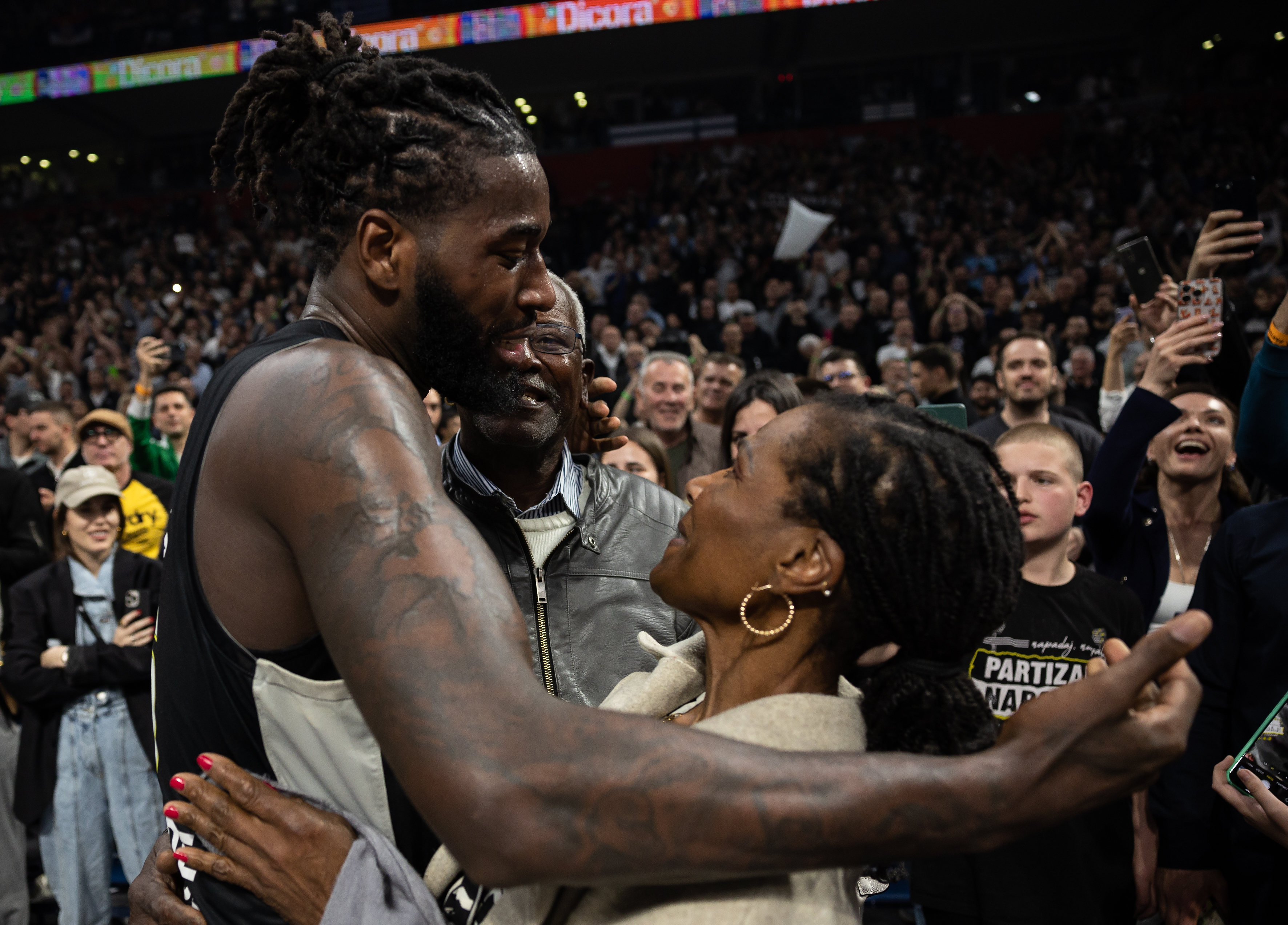 during the 2022/2023 Turkish Airlines EuroLeague Regular Season match between Partizan Mozzart Bet Belgrade v Panathinaikos Athens - 2022/2023 Turkish Airlines EuroLeague on April 14, 2023 in Belgrade, Serbia. (Photo by Srdjan Stevanovic/Starsport.rs ©)