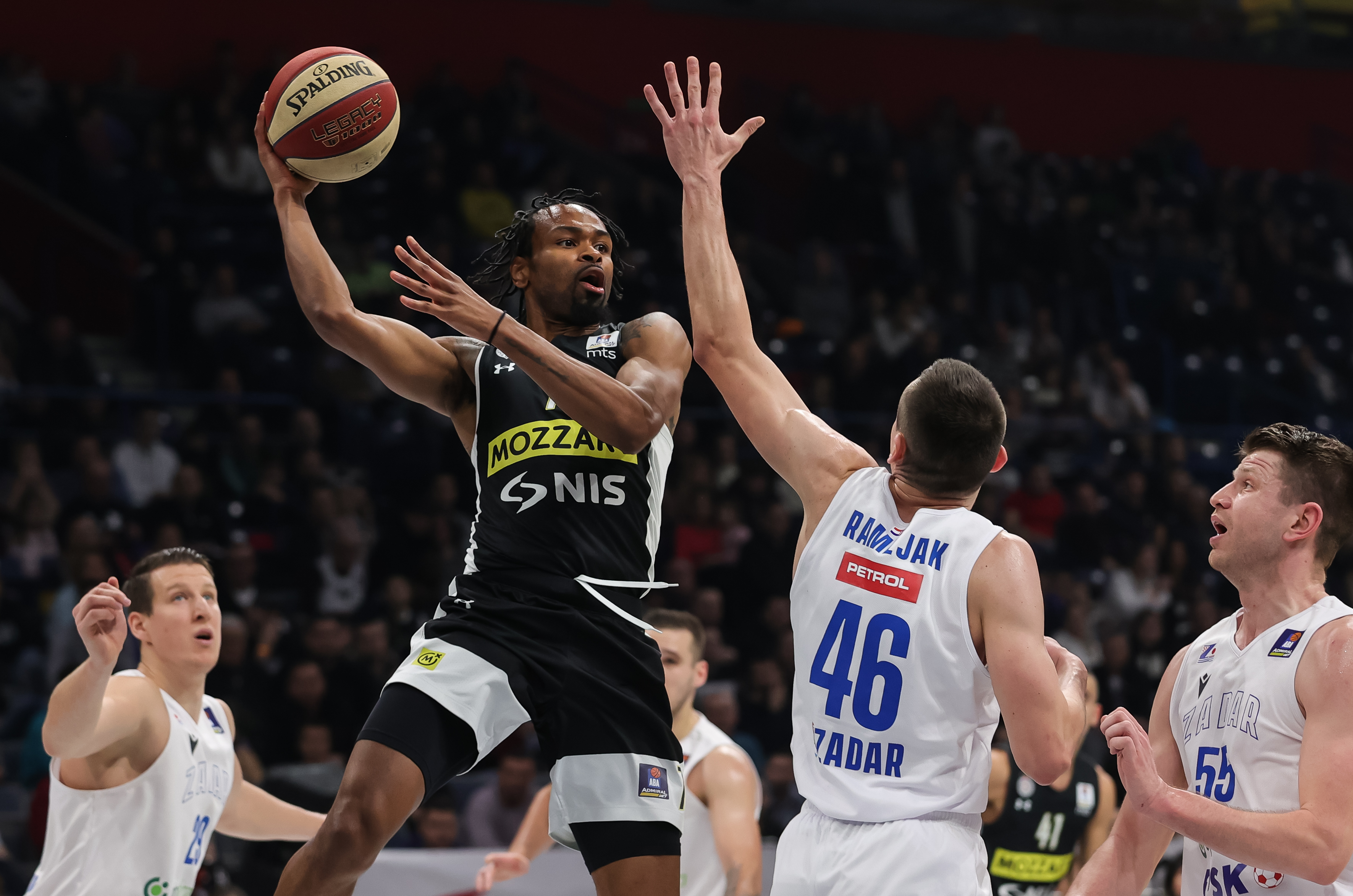 during the Aba League Season 2022-2023 match between Partizan and Zadar at Stark Arena on January 02, 2023 in Belgrade, Serbia. (Photo by Srdjan Stevanovic/Starsport.rs ©)