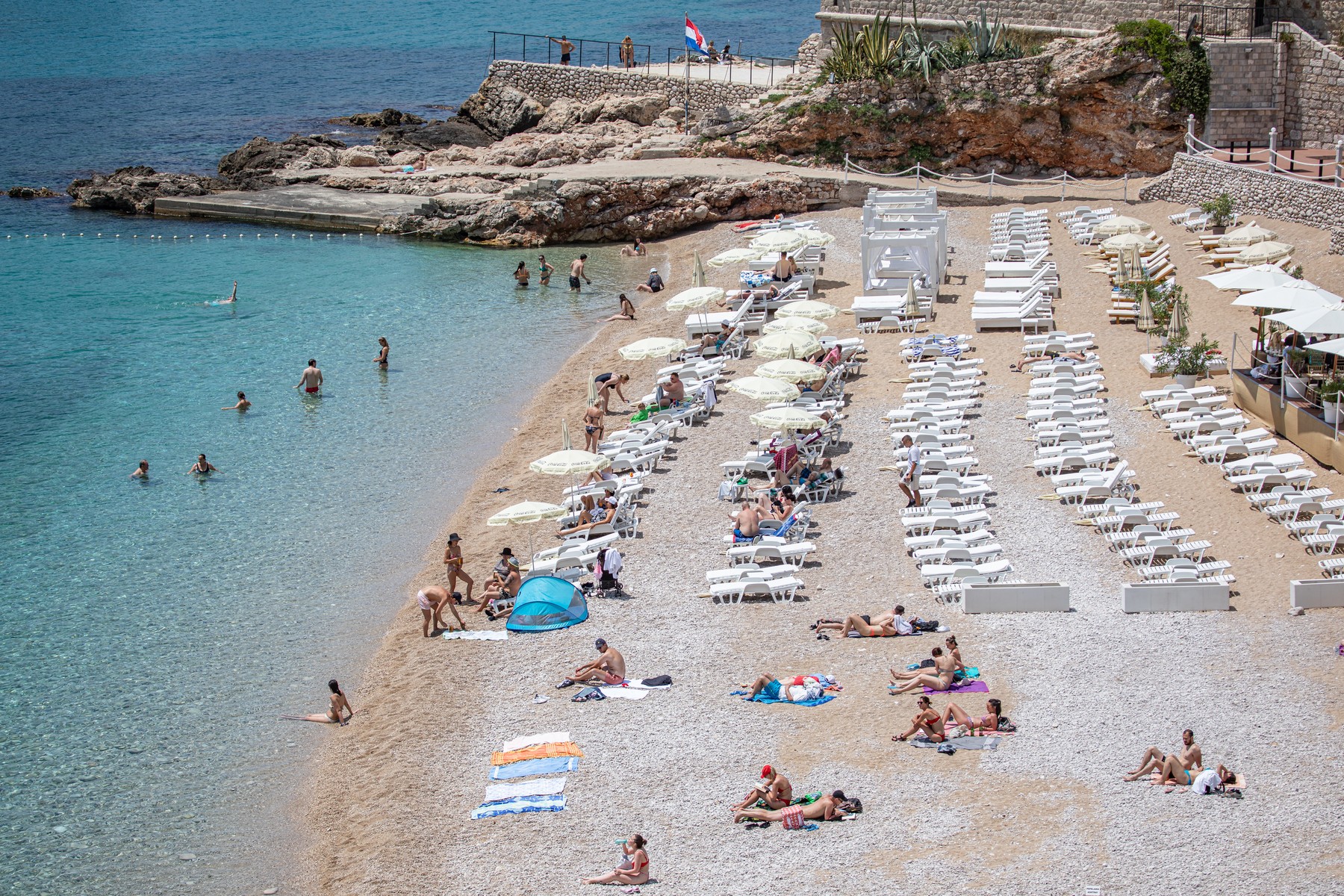 CROATIA DUBROVNIK COVID 19 TOURISM RECOVERY Dubrovnik Hravatska plaza