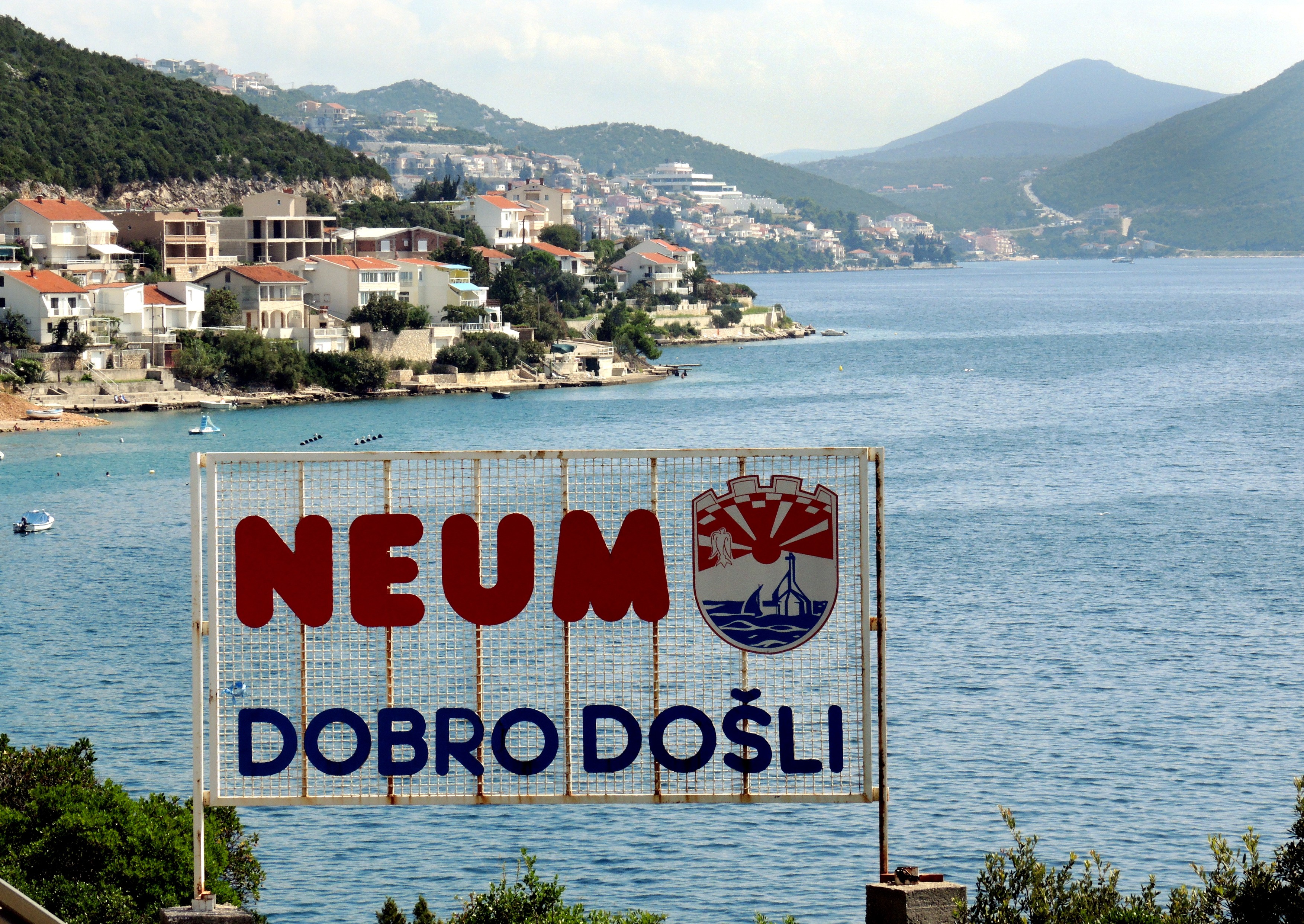 Neum - access to the adriatic sea in Bosnia-Herzegovina