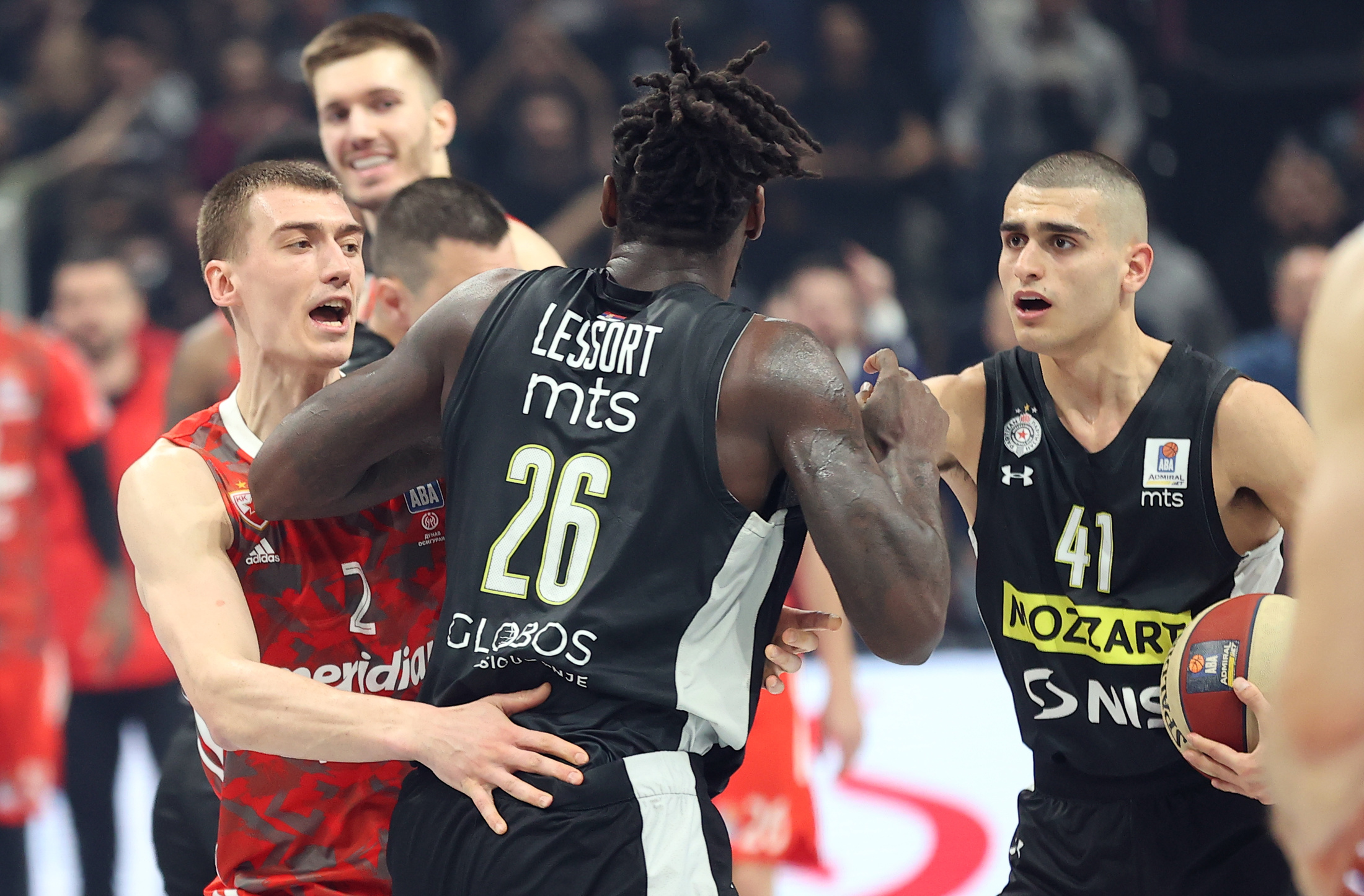 Partizan - Crvena Zvezda , Derbi, ABA Liga  13 - Mart - 2023.Beograd, Srbija Photo: © 2023 Pedja Milosavljevic / STARSPORT