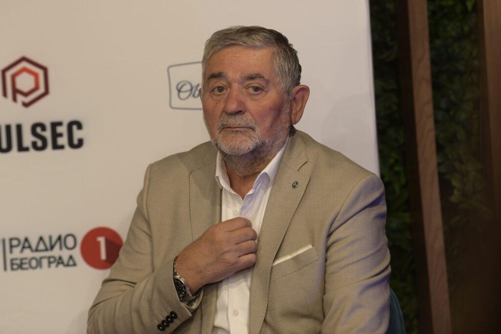 Beograd, MTS dvorana 11. septembar 2023. Kzš Moravsko Predvečerje, Miroslav Ilić, Aleksandar Sofronijević, Radiša Urošević
Foto: Goran Srdanov/Nova.rs