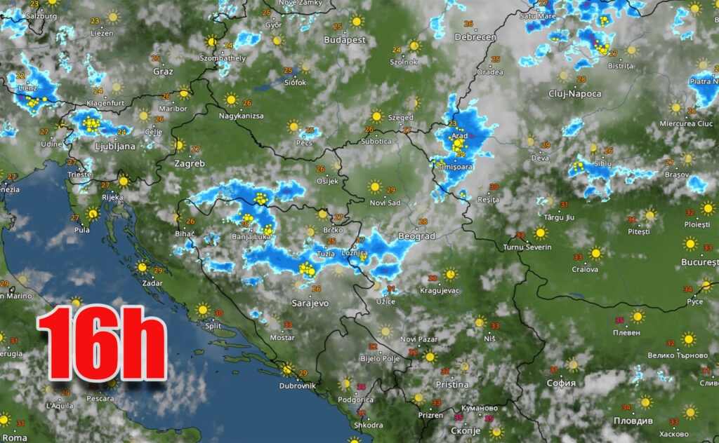 prognoza iz sata u sat za 30 jul