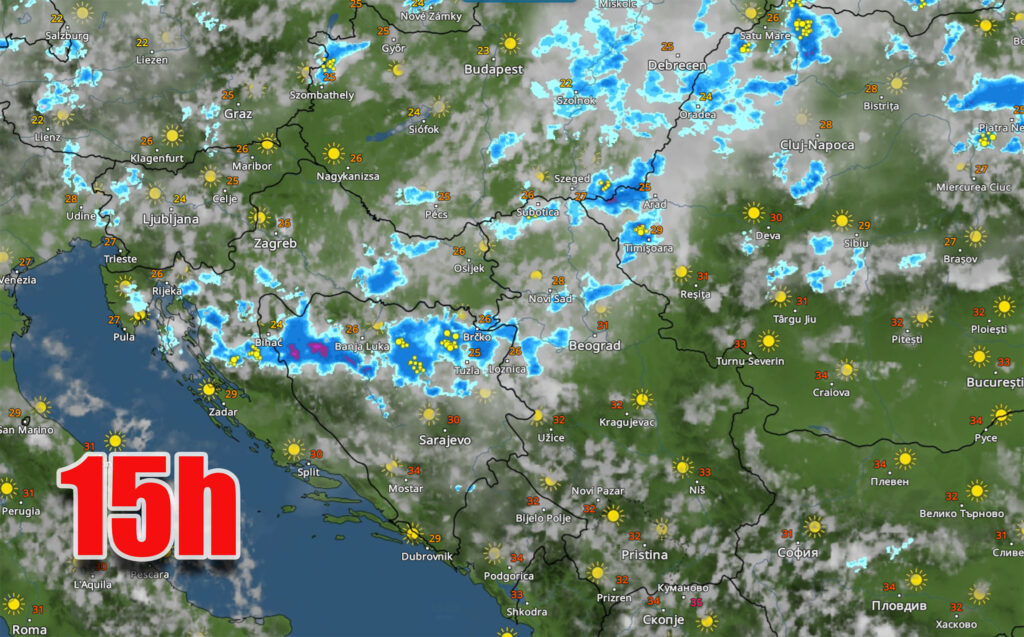 prognoza iz sata u sat za 30 jul