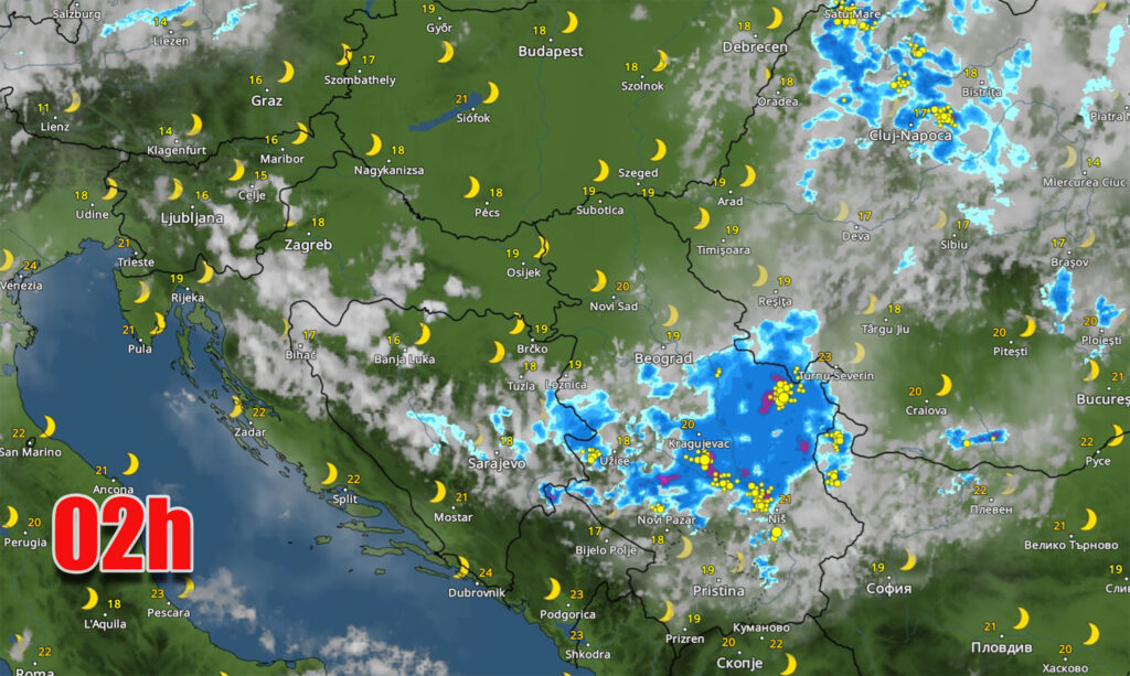 prognoza iz sata u sat za 30 jul