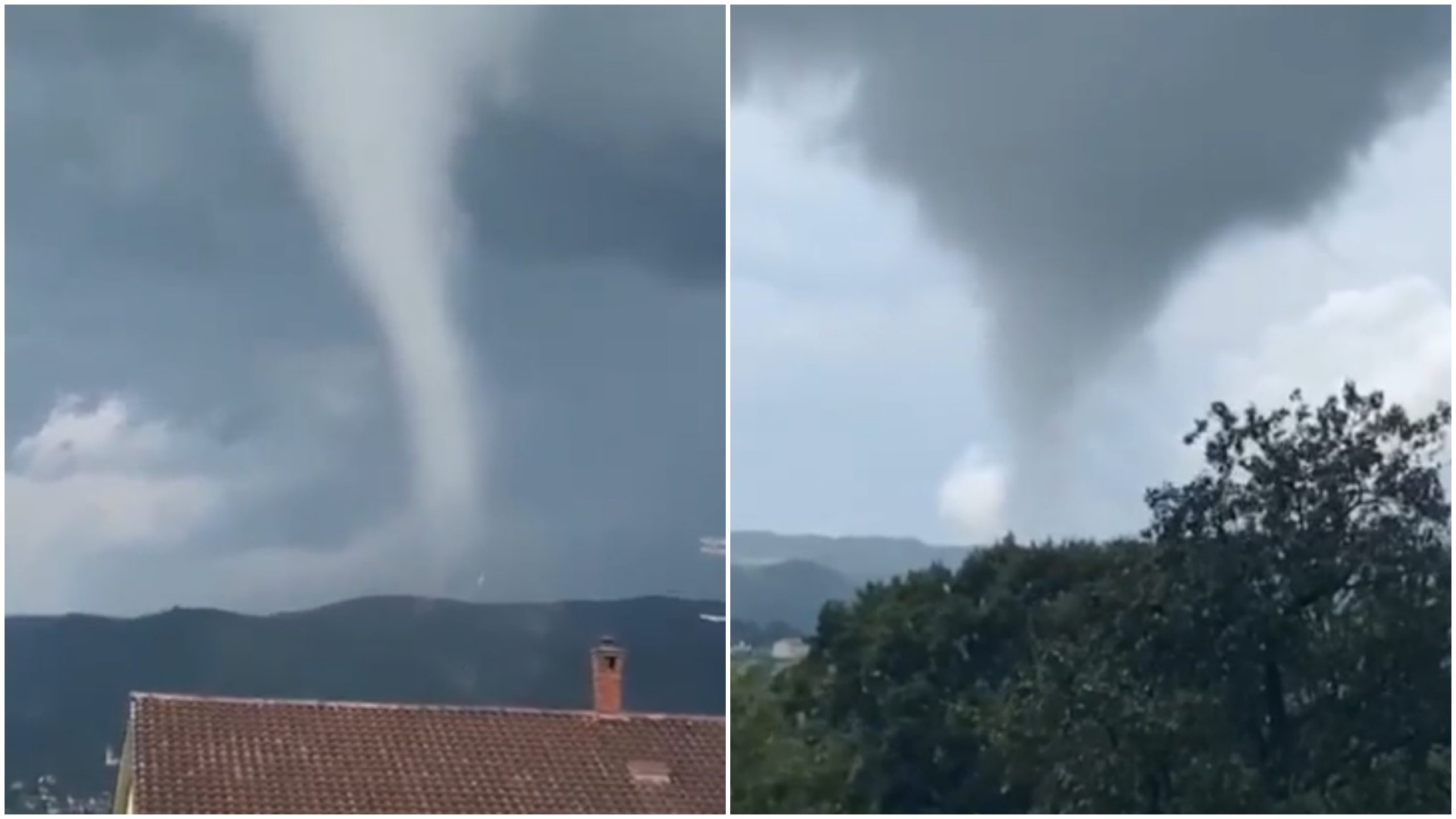 Slovenija, nevreme, pijavica, kombo Foto: Printscreen/Facebook/Neurje.si