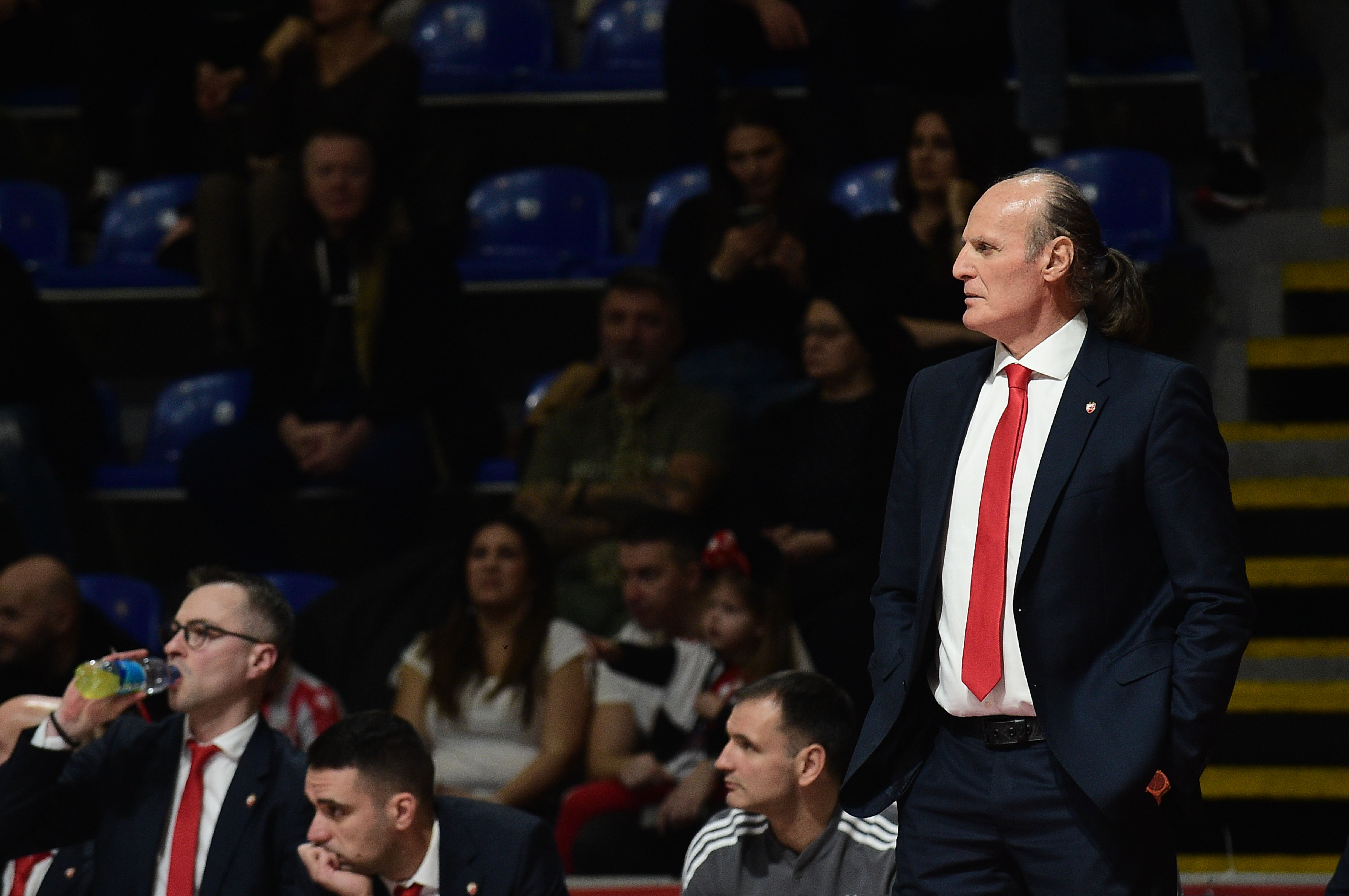 ABA league match between kk Crvena Zvezda and kk Igokea was played at Belgrade, 05.02.2023. at Aleksandar Nikolic hall (Photo by Dusan Milenkovic/Starsport.rs ©)