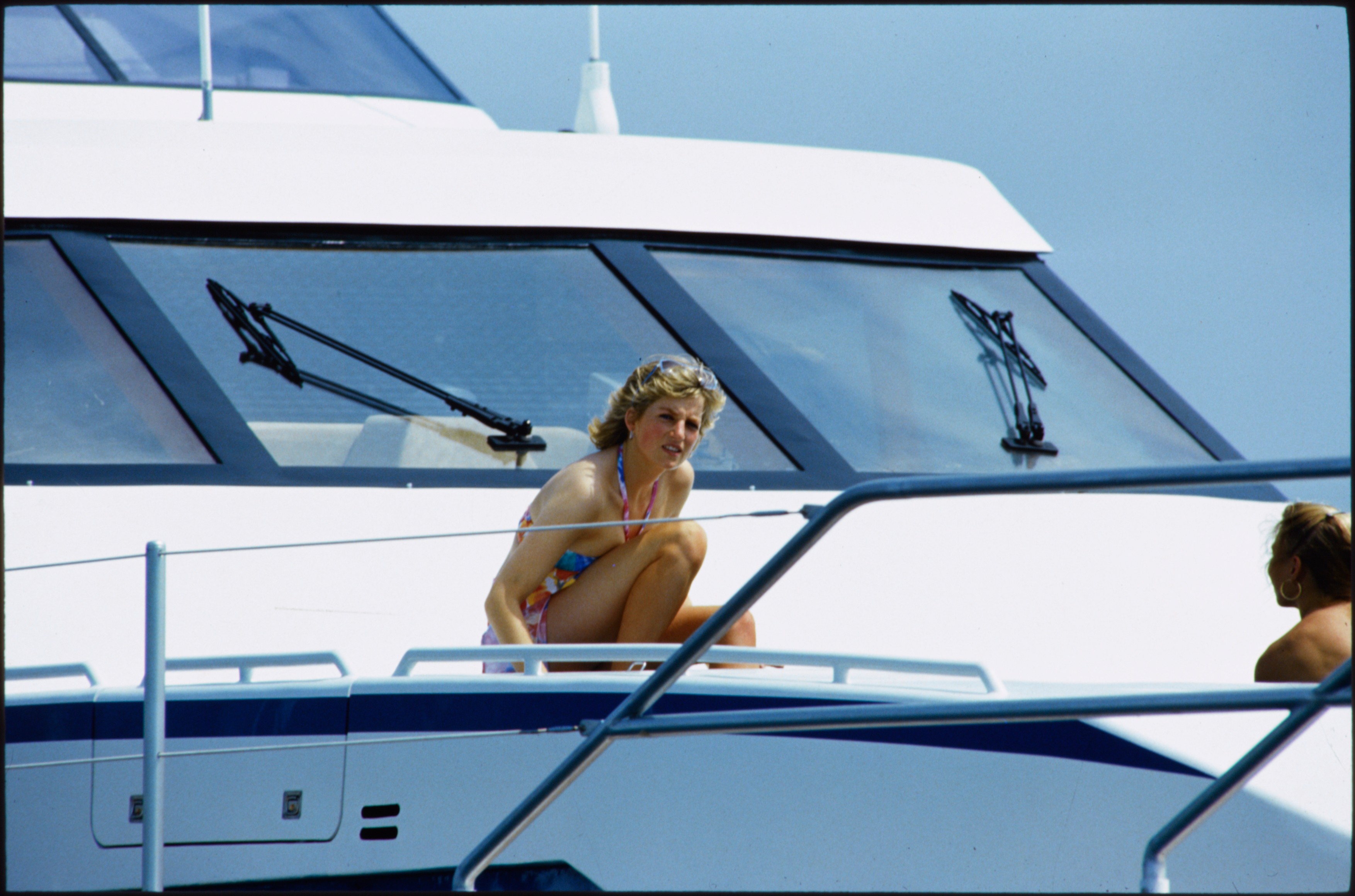 Princess Diana on the Royal Yacht / Photo 1987