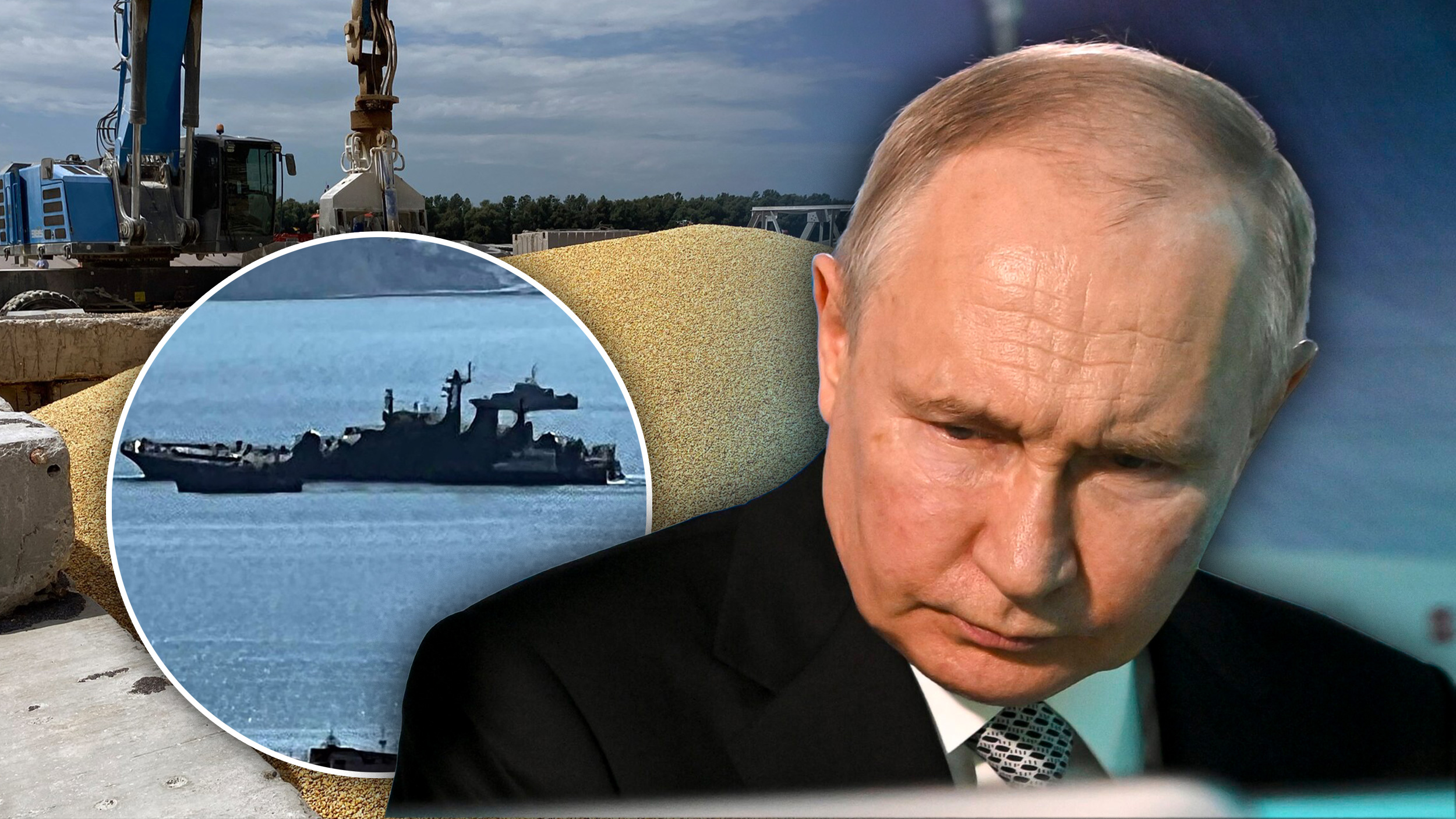 Vladimir Putin; Ruski brod napad iz drona; Žito