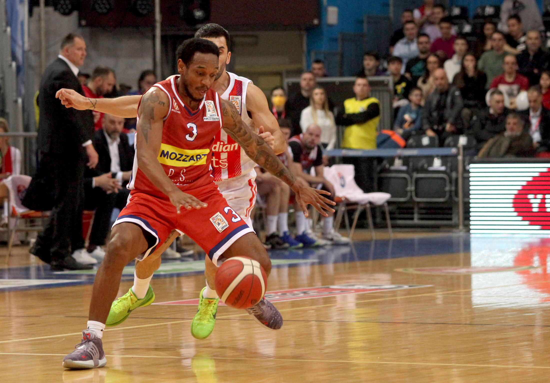 Kup Radivoja Koraca, kup Srbije, cetvrtfinale  Crvena Zvezda - Borac Cacak kosarka, Nis, Srbija 16.2.2023.  photo: Pedja Milosavljevic/STARSPORT