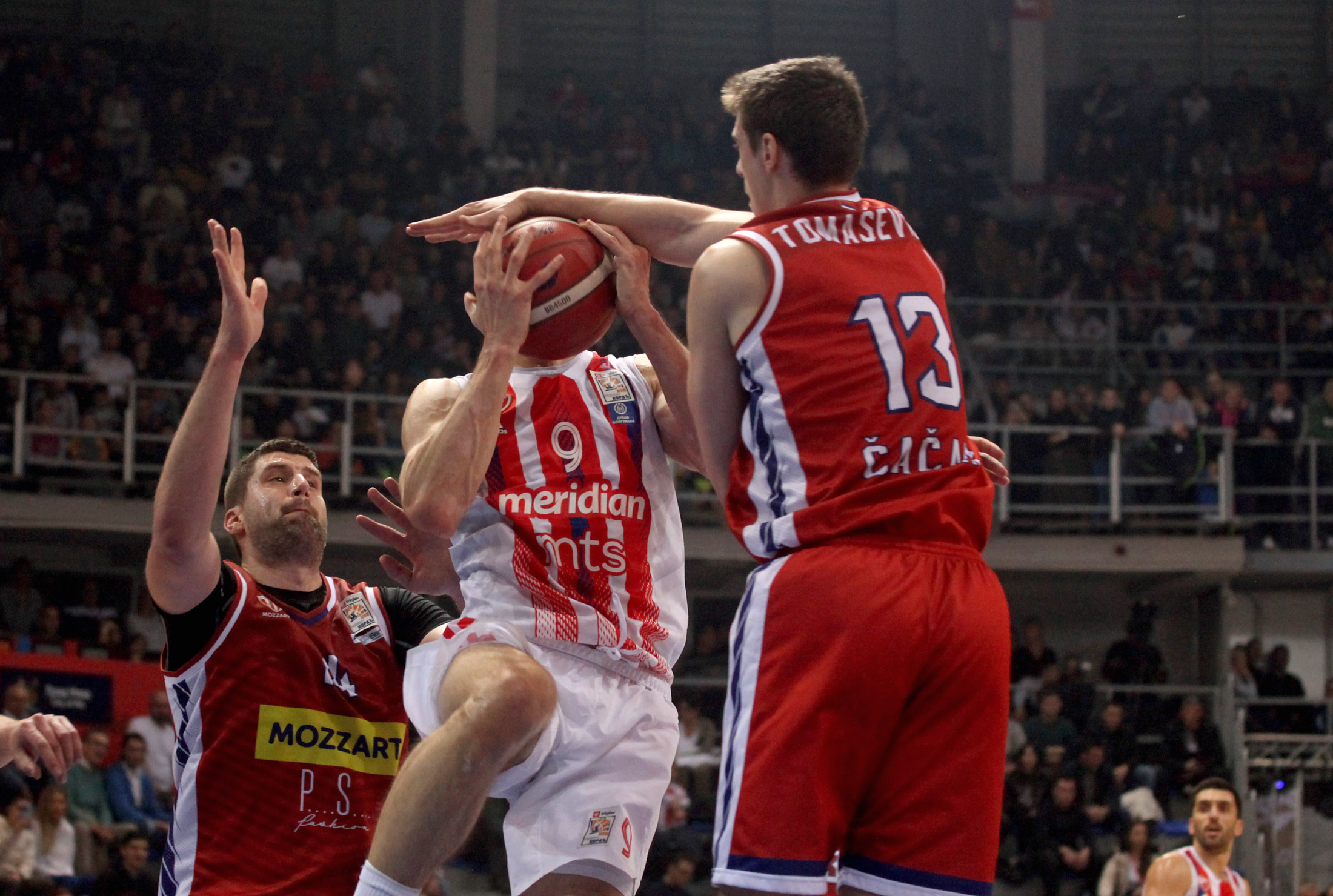 Kup Radivoja Koraca, kup Srbije, cetvrtfinale  Crvena Zvezda - Borac Cacak kosarka, Nis, Srbija 16.2.2023.  photo: Pedja Milosavljevic/STARSPORT