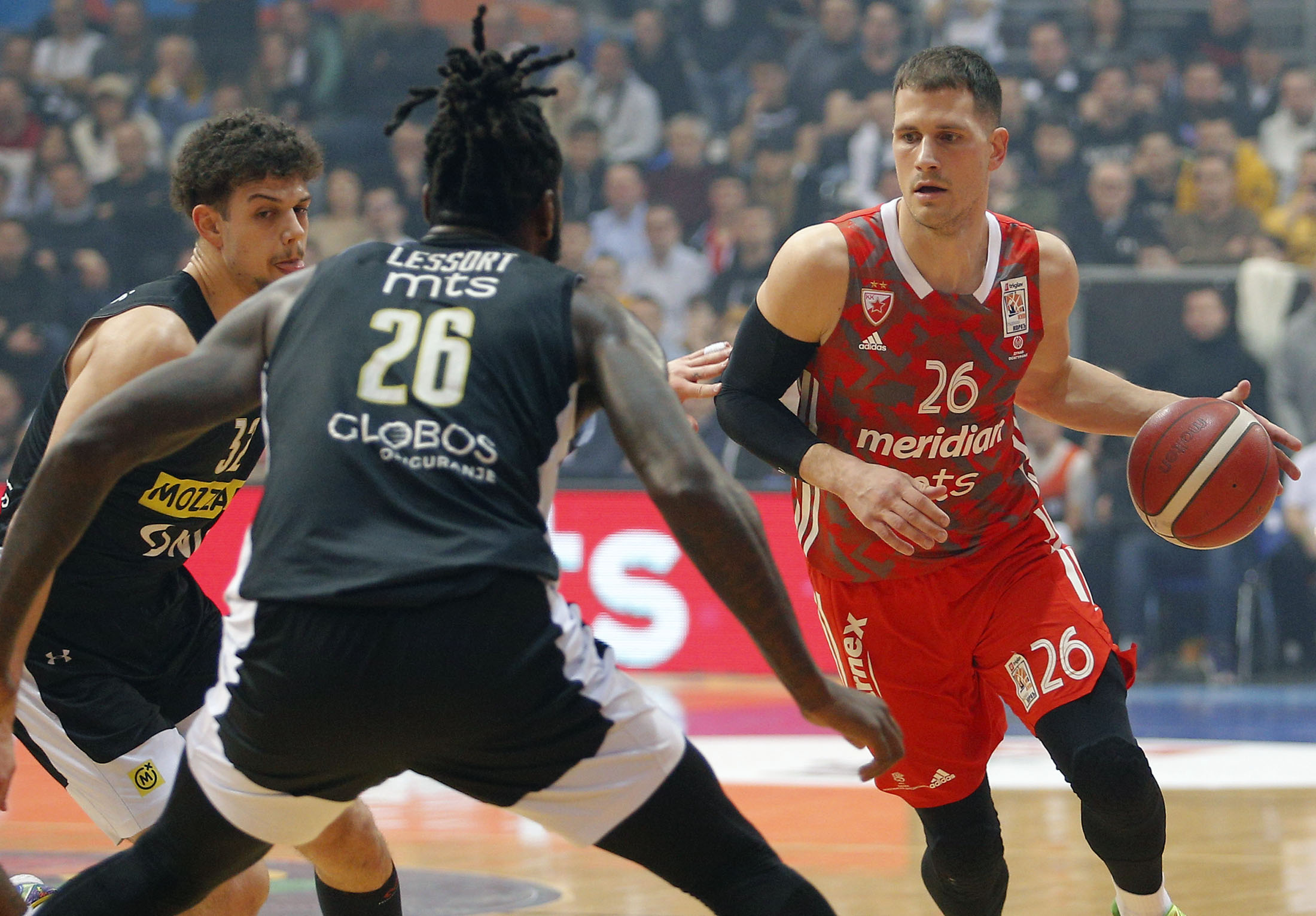 Kup Radivoja Koraca, kup Srbije, polufinale  Crvena Zvezda - Partizan kosarka, Nis, Srbija 17.2.2023.  photo: Pedja Milosavljevic/STARSPORT