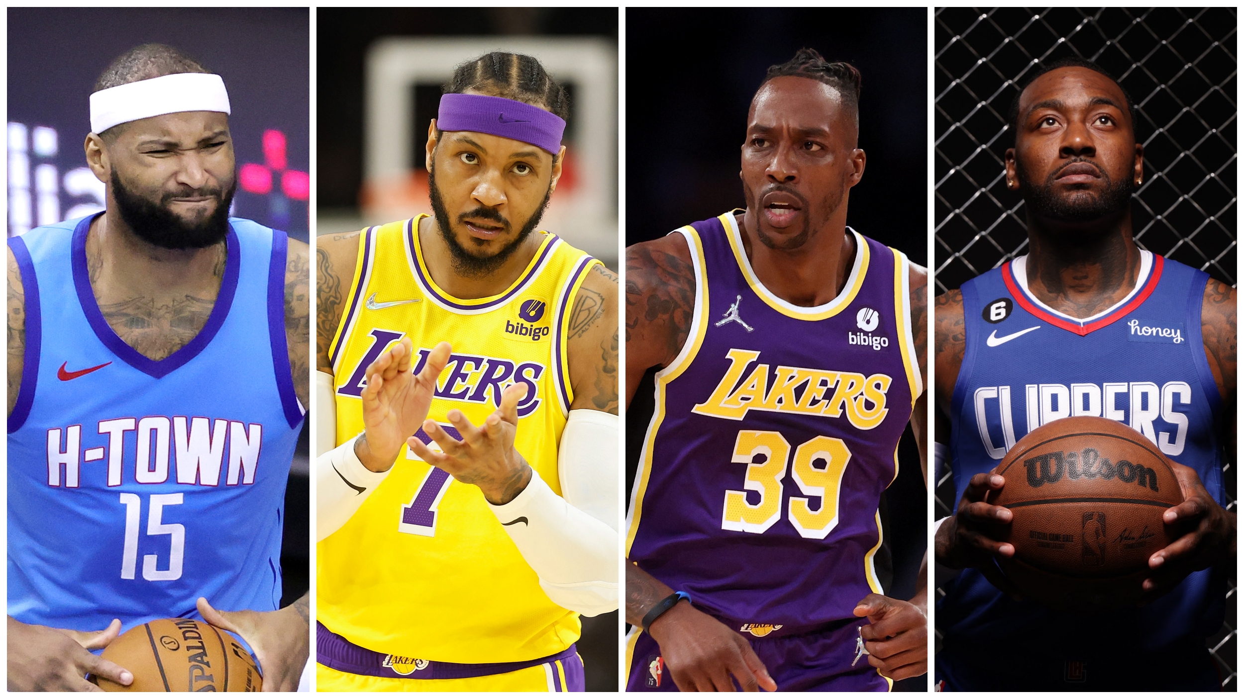 ako može kombo košarkaša Carmelo Anthony, Demarcus Cousins, Dwight Howard i John Wall