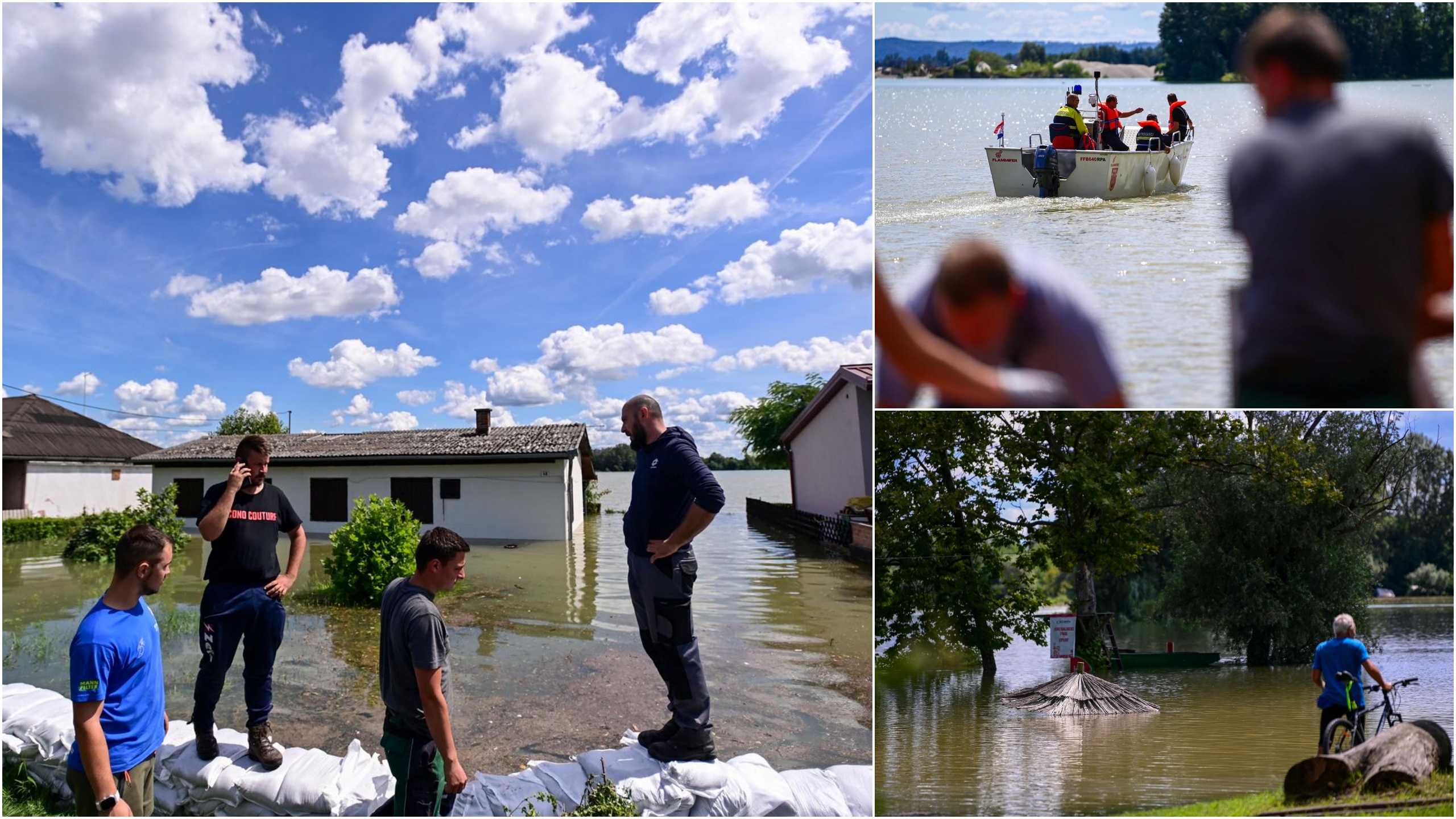 Šoderica, Hrvatska, poplave, poplava, kombo Foto: Igor Soban/PIXSELL