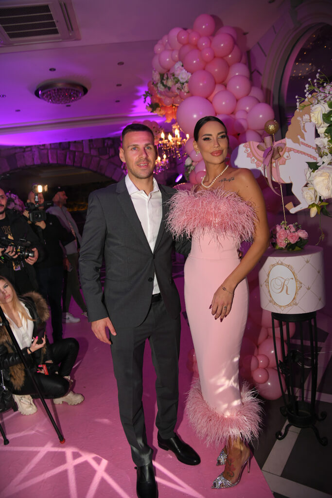 Beograd 15.12.2022. Rodjendan deteta Katarine Grujić i Marka Gobelja u Topcidercu