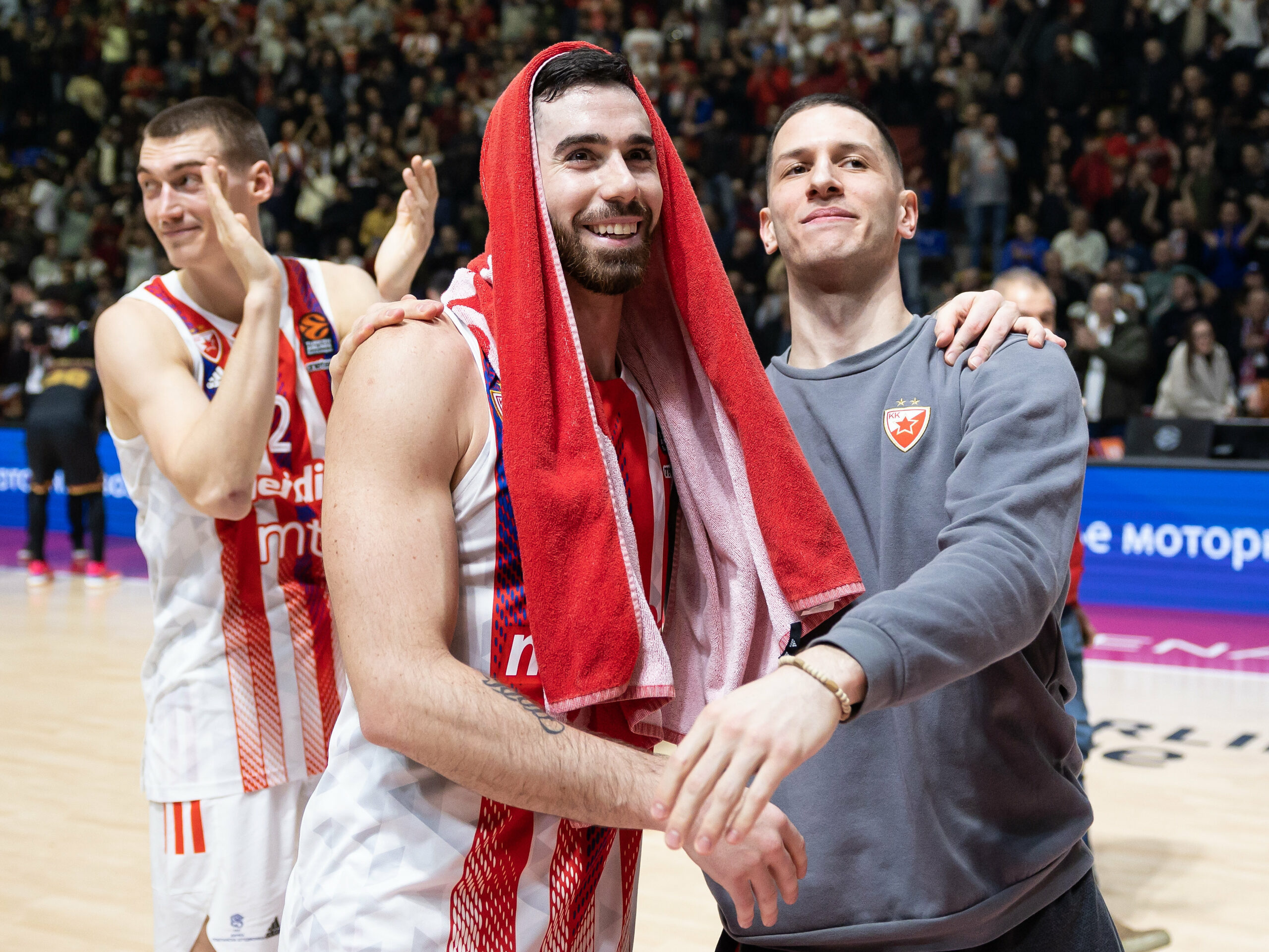 during the 2022/2023 Turkish Airlines EuroLeague Regular Season match between Crvena Zvezda mts Belgrade and AS Monaco at Aleksandar Nikolic Hall on January 12, 2023 in Belgrade, Serbia. (Photo by Srdjan Stevanovic/Starsport.rs ©)