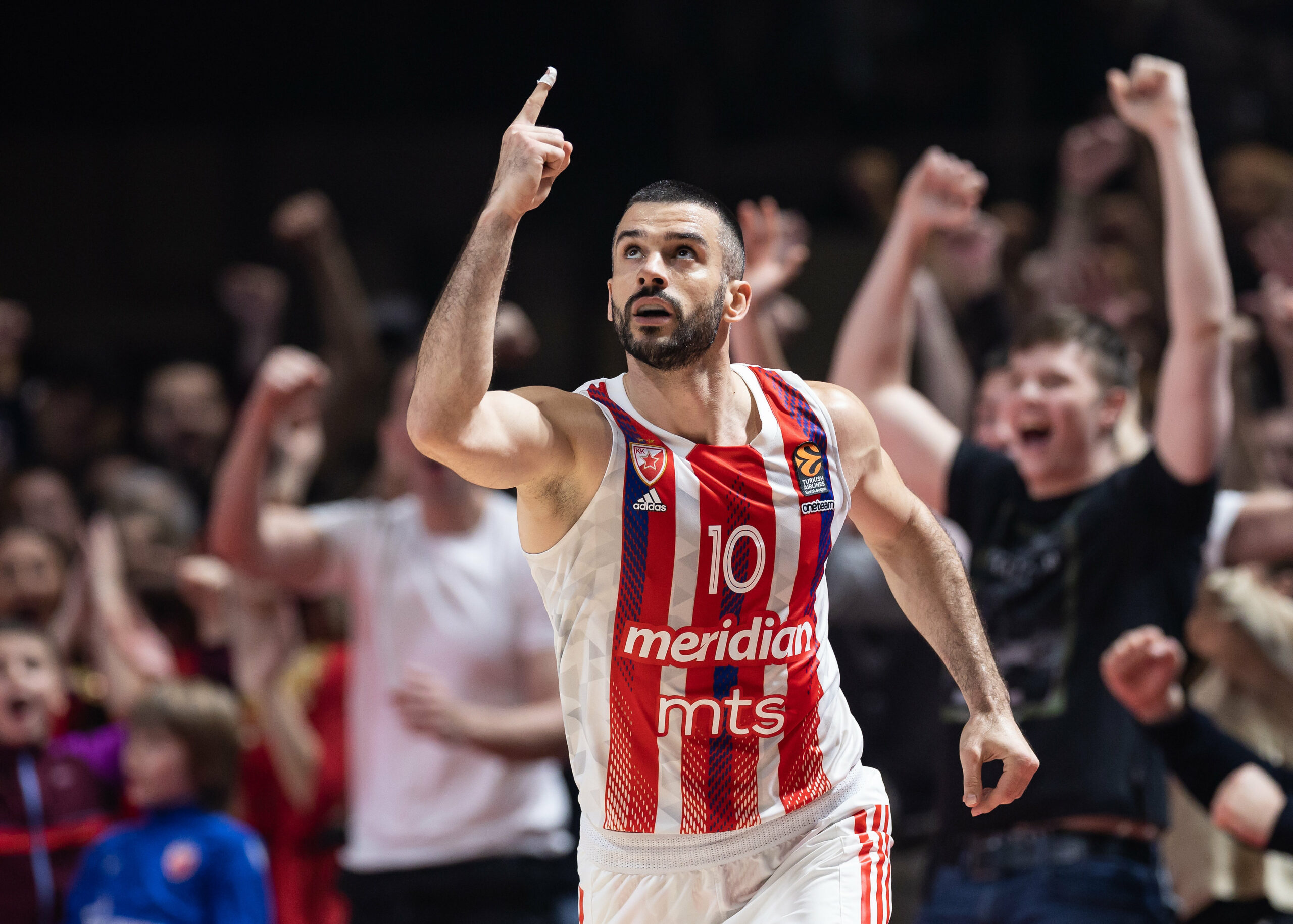 during the 2022/2023 Turkish Airlines EuroLeague Regular Season match between Crvena Zvezda mts Belgrade and AS Monaco at Aleksandar Nikolic Hall on January 12, 2023 in Belgrade, Serbia. (Photo by Srdjan Stevanovic/Starsport.rs ©)