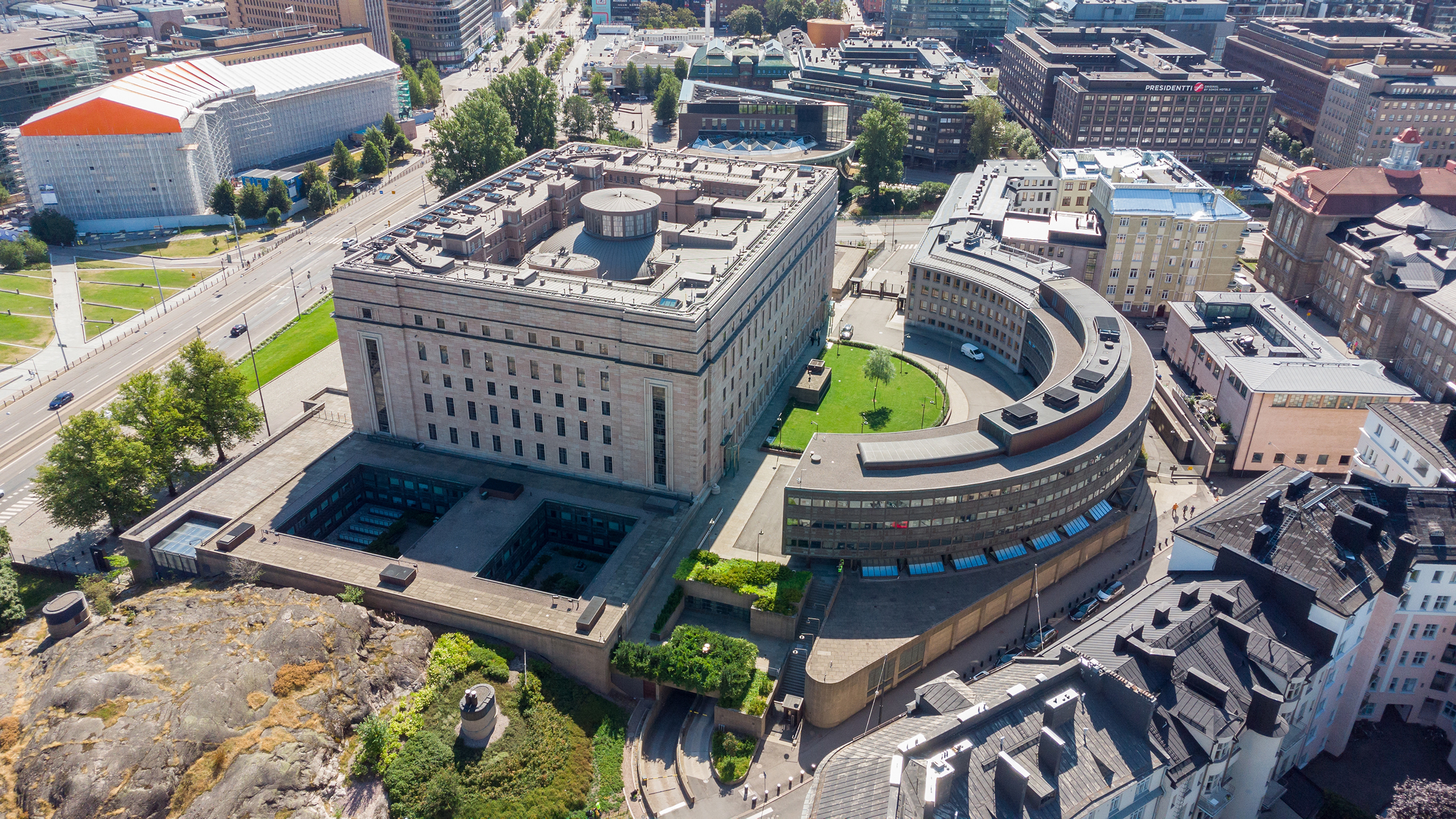 Helsinki,,Finland,-,August,5,,2021:,Aerial,View,On,The