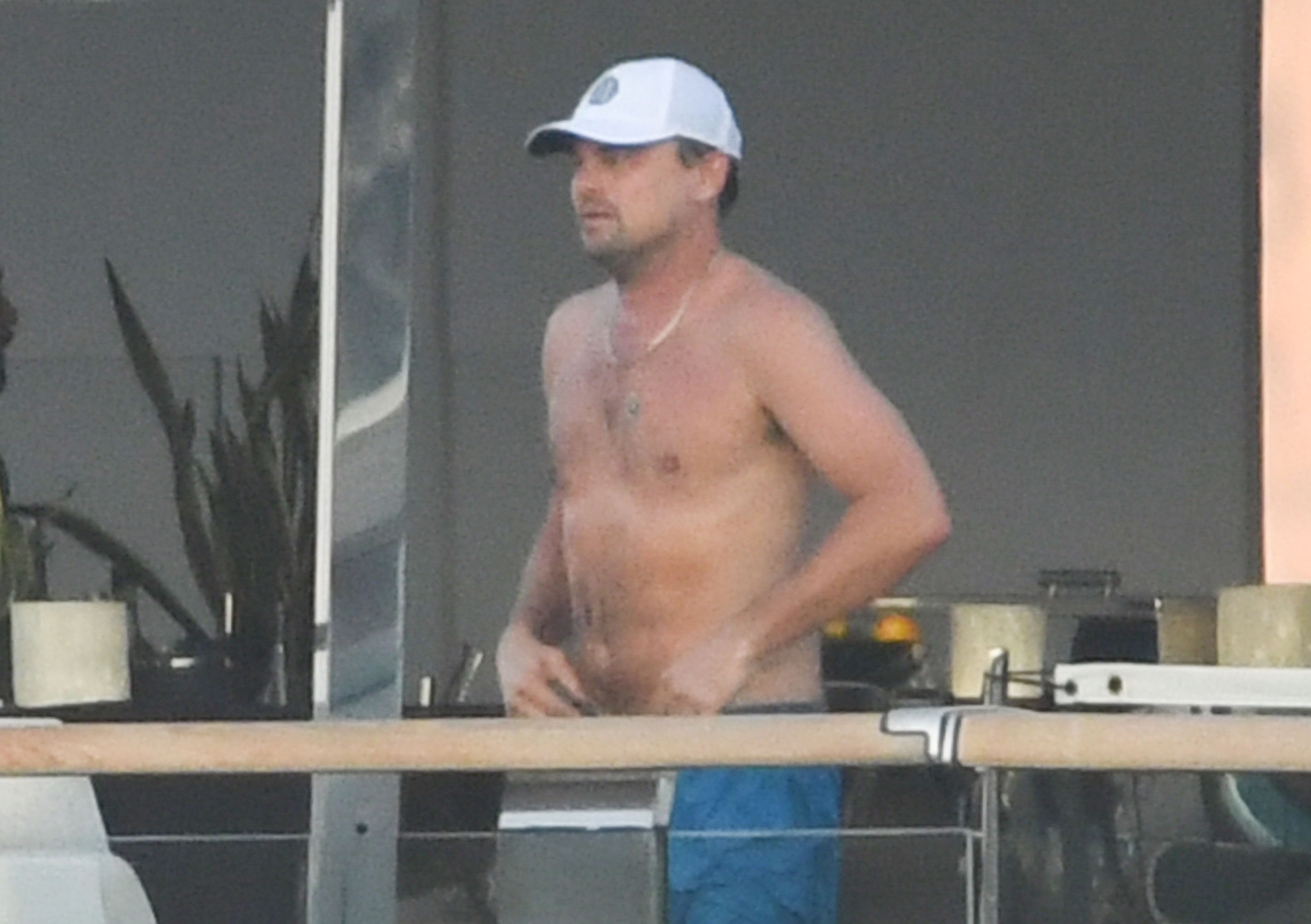 Hollywood star Leonardo DiCaprio joins a few female friends and guests on board a yacht while on holiday in Sardinia