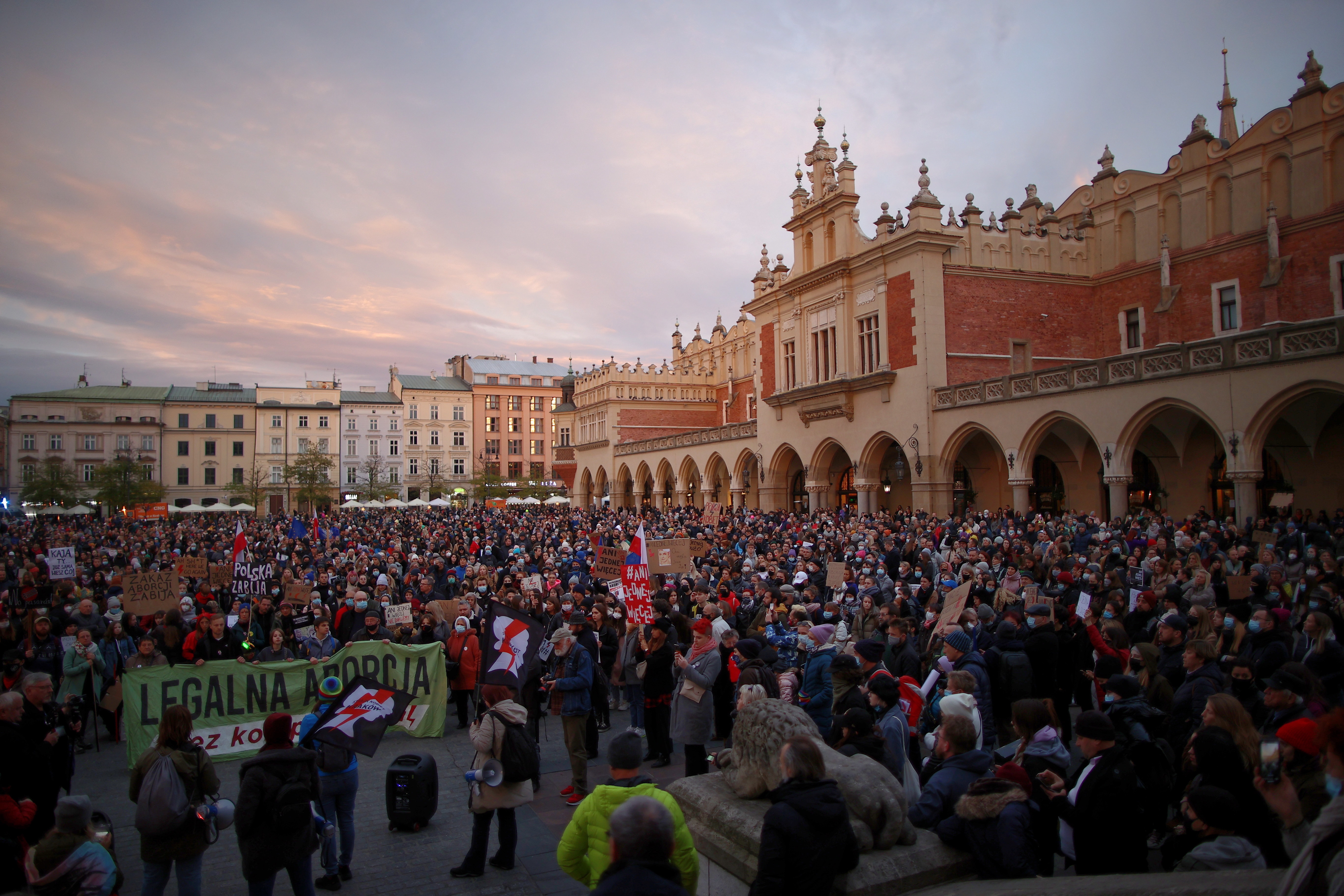 Not One More protest in Krakow Poljska protest