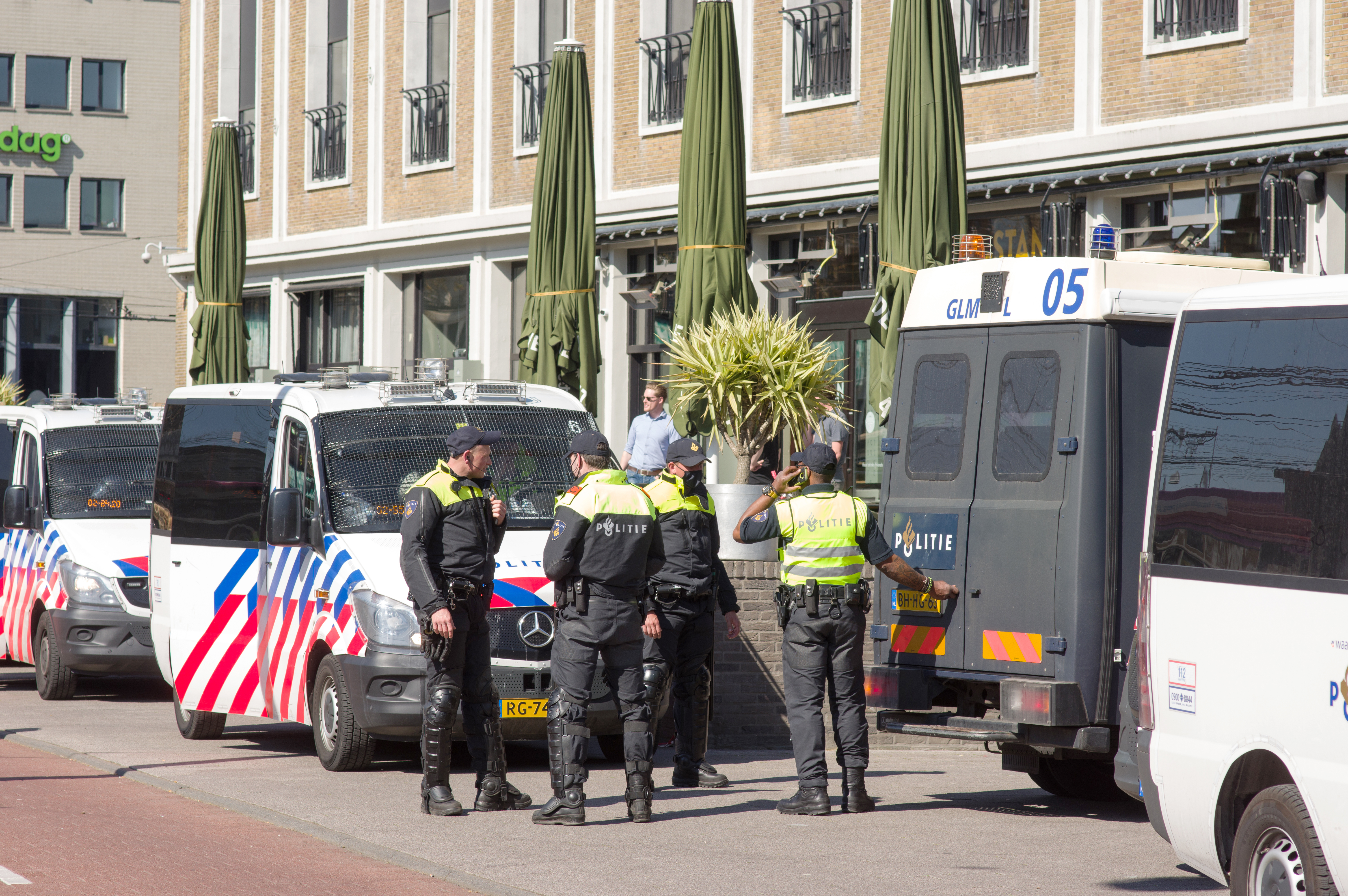 Arnhem,,Netherlands,-,April,27,,2021:,Dutch,Police,Officers,In
