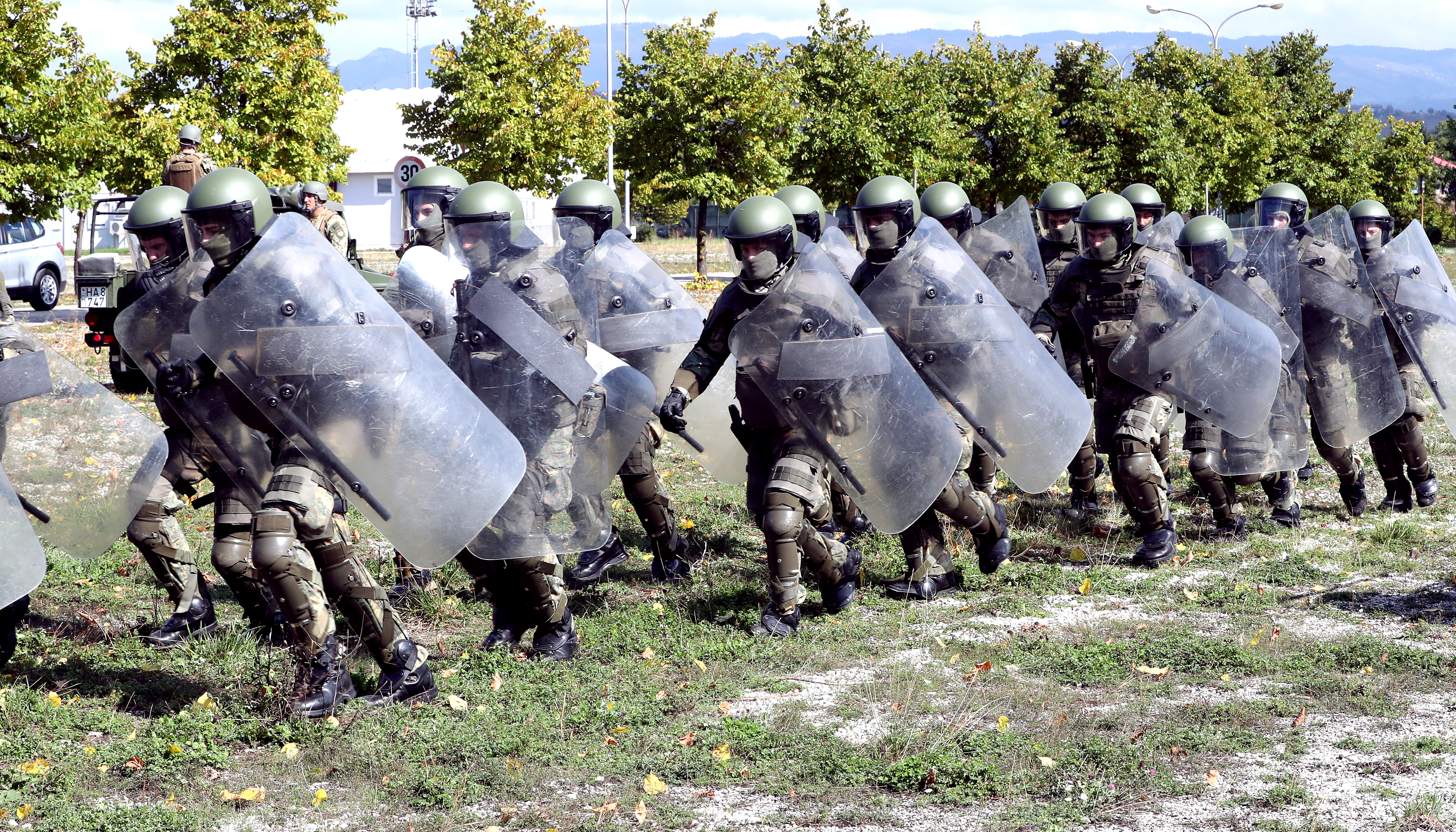 Exercise of EUFOR in Sarajevo