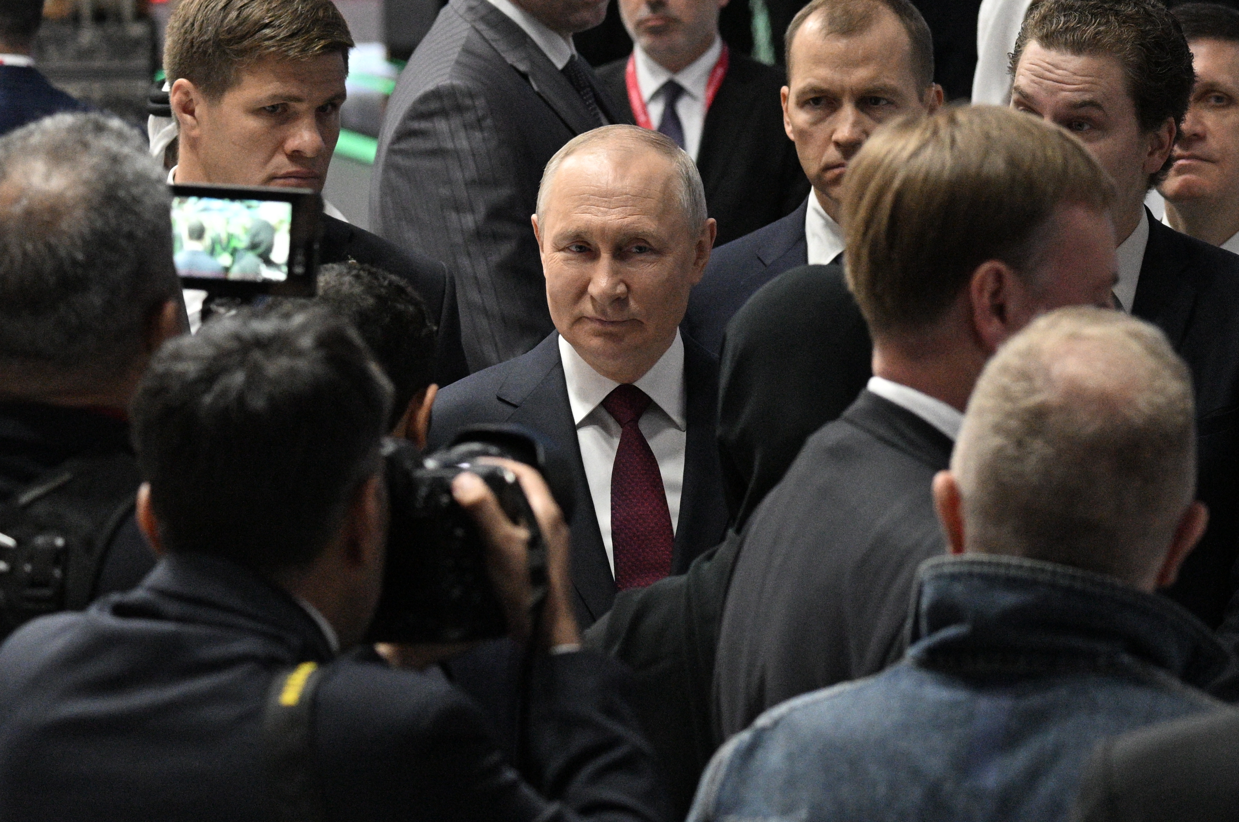 Russian President Vladimir Putin visits The St. Petersburg International Economic Forum