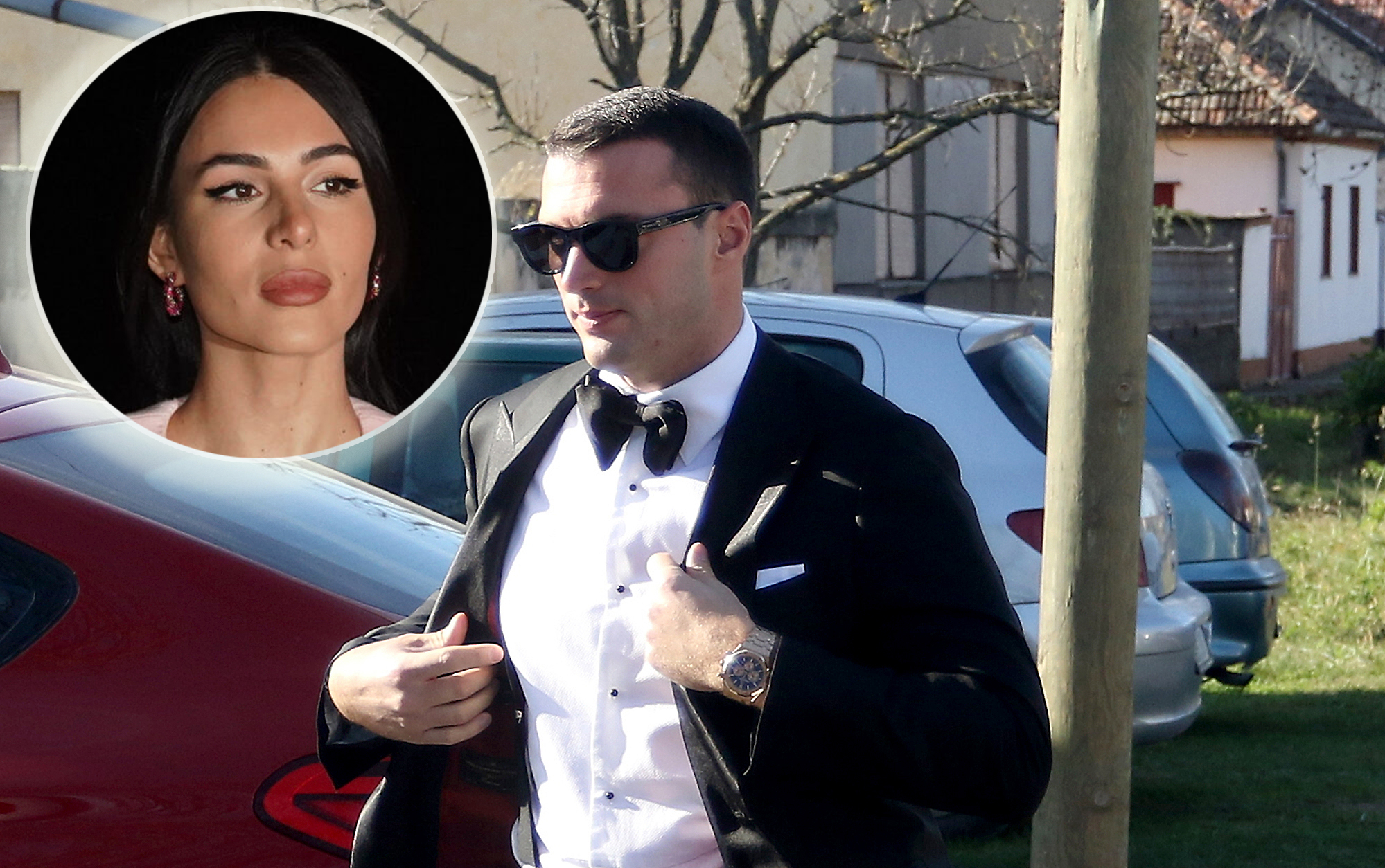 Wedding day of Bogdana Rodic and Veljko Raznatovic.Vencanje Bogdane Rodic i Veljka Raznatovica.