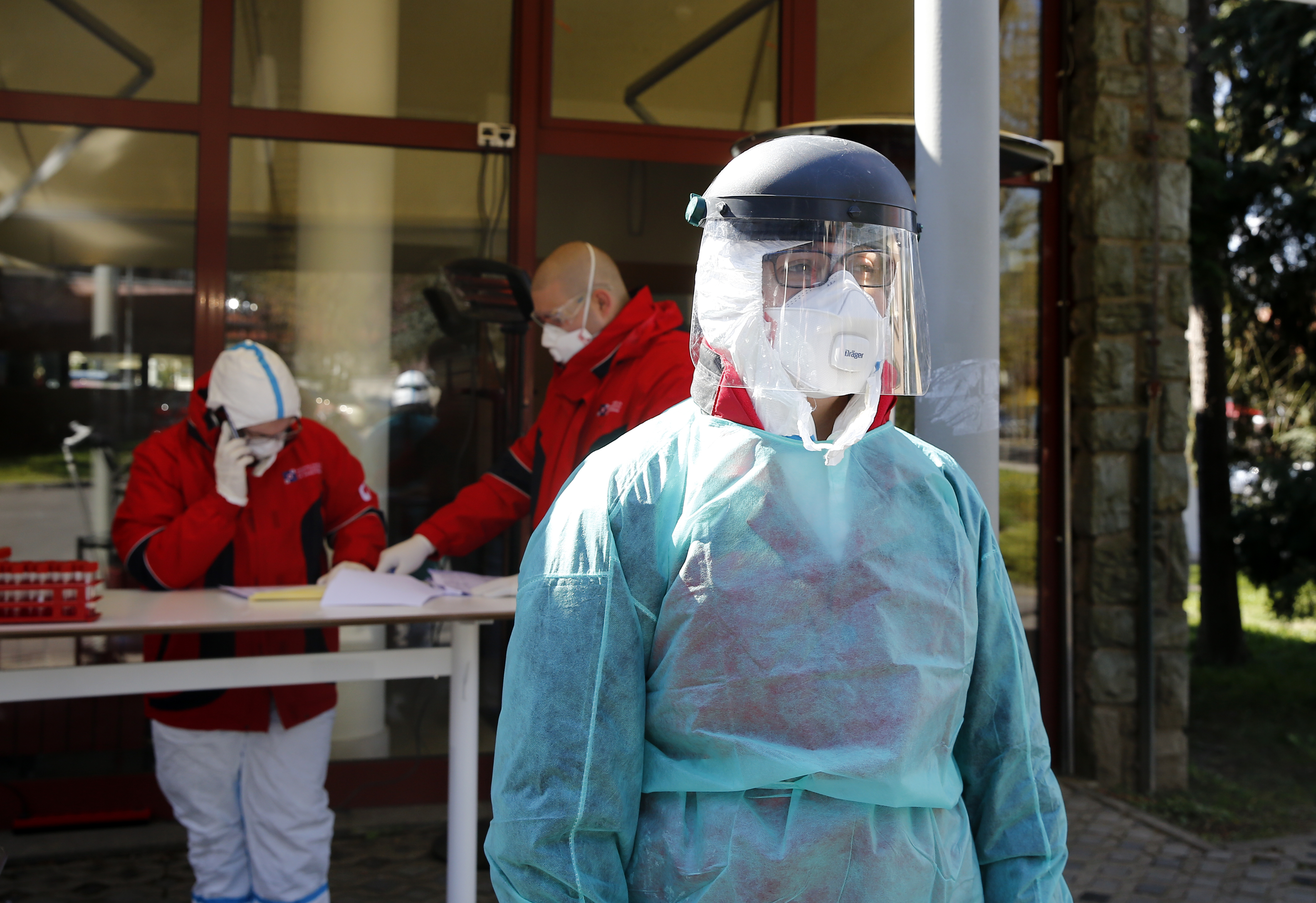 SARS-CoV-2 drive-in testing