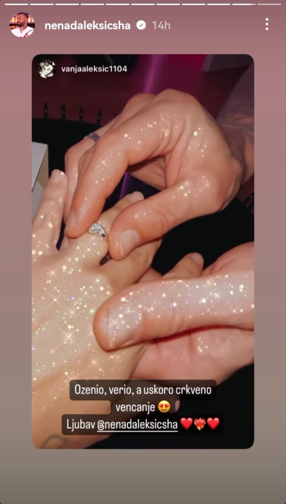 Nenad Aleksić Sha Instagram Story
