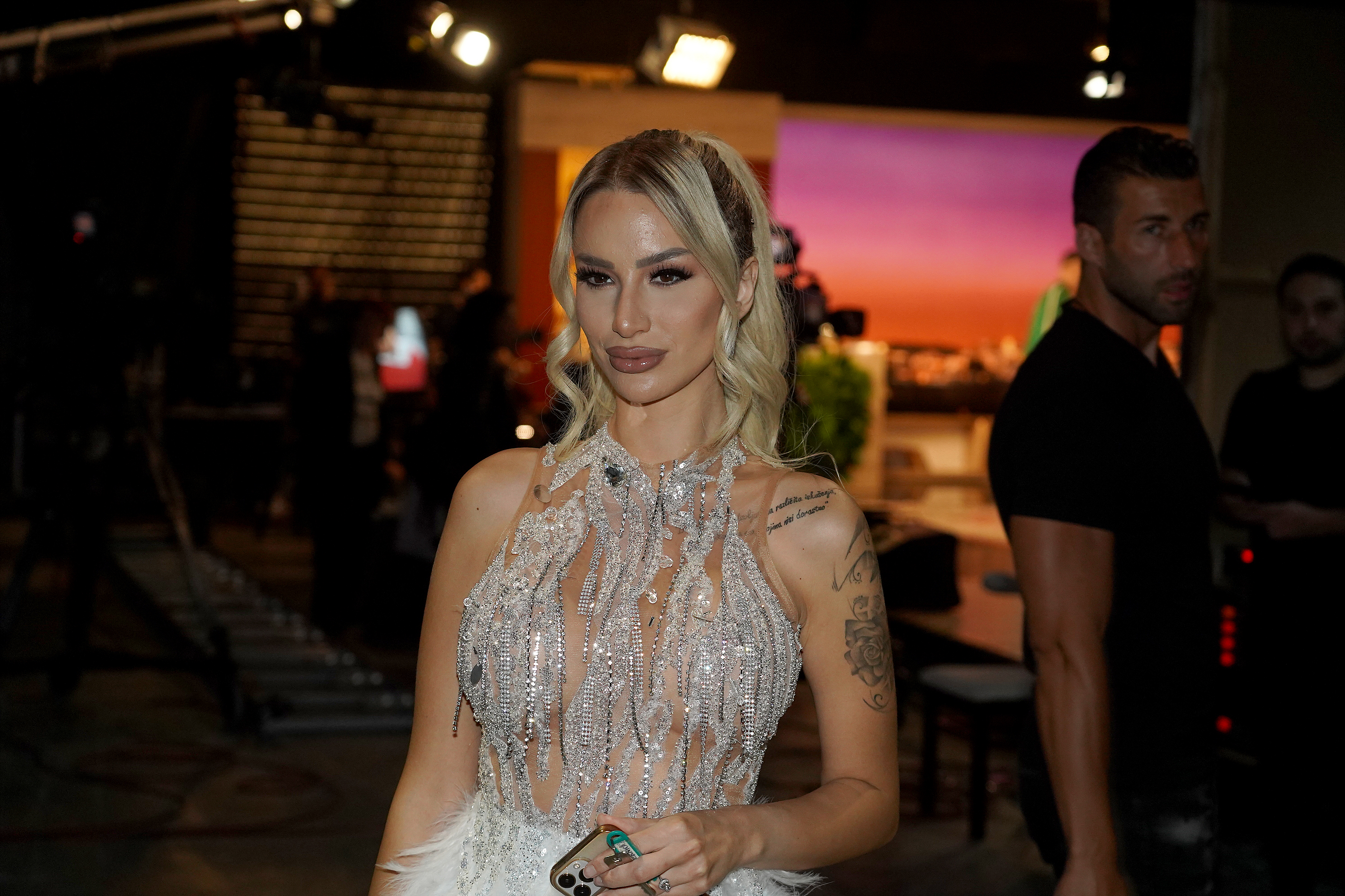 Filming of the TV show Ami G Show on Pink TV in Simanovci.Snimanje tv emisije Ami G Show na televiziji Pink u Simanovcima.