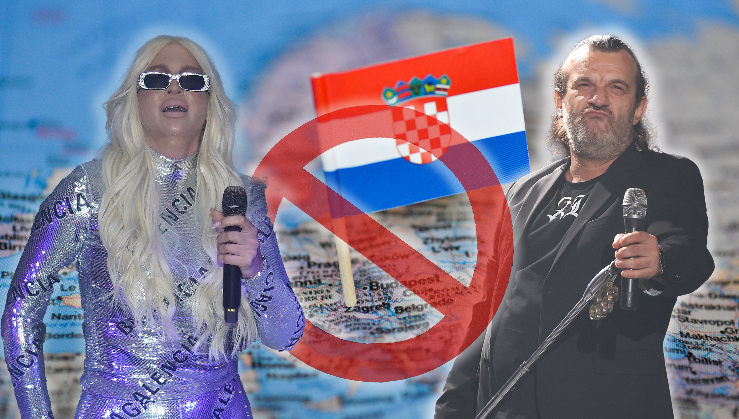 Karleuša, Aca Lukas, Hrvatska zabrana kombo