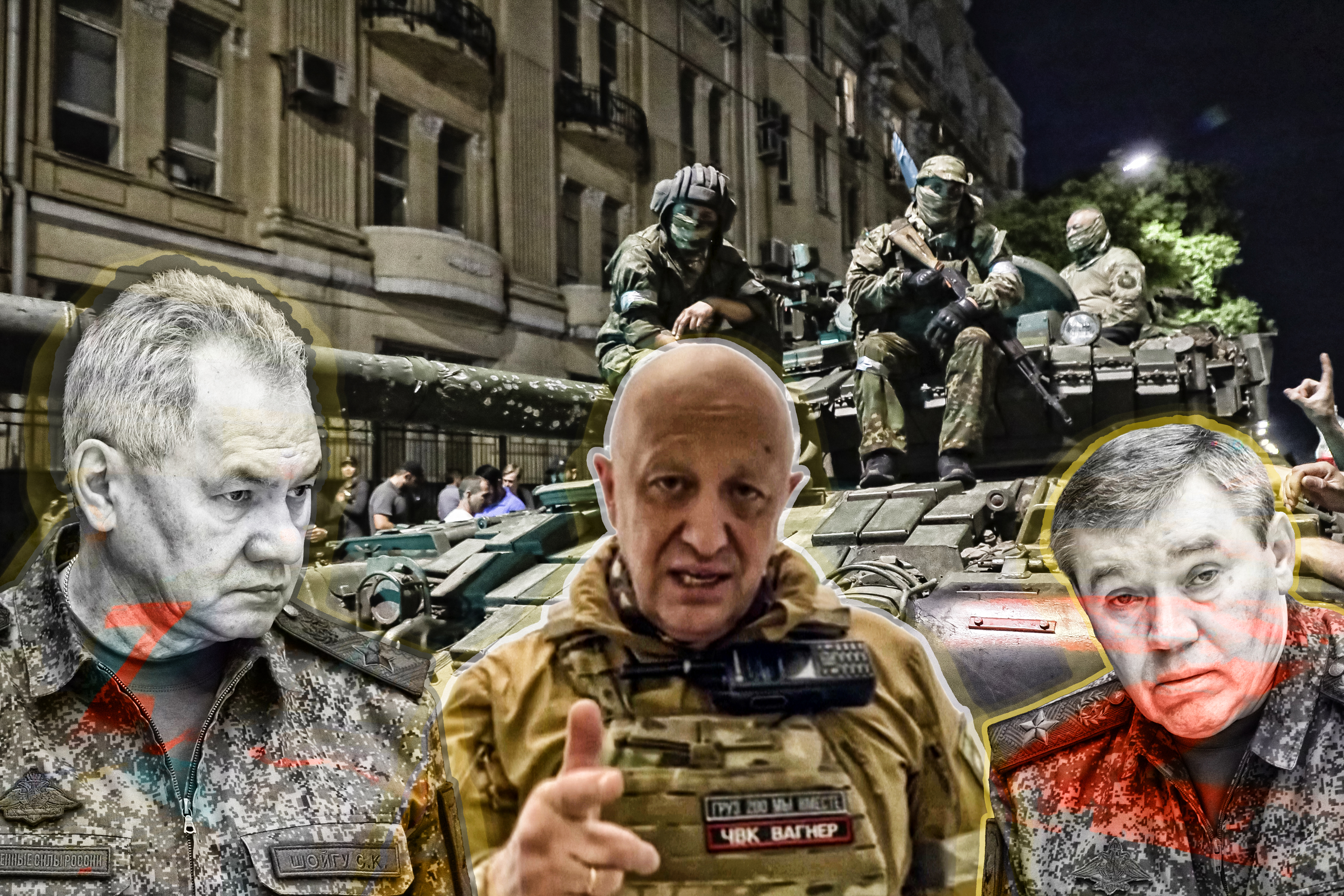 FILE - Membes of the Wagner Group military company sit atop of a tank on a street in Rostov-on-Don, Russia, Saturday, June 24, 2023, prior to leaving an area at the headquarters of the Southern Military District. (AP Photo, File)