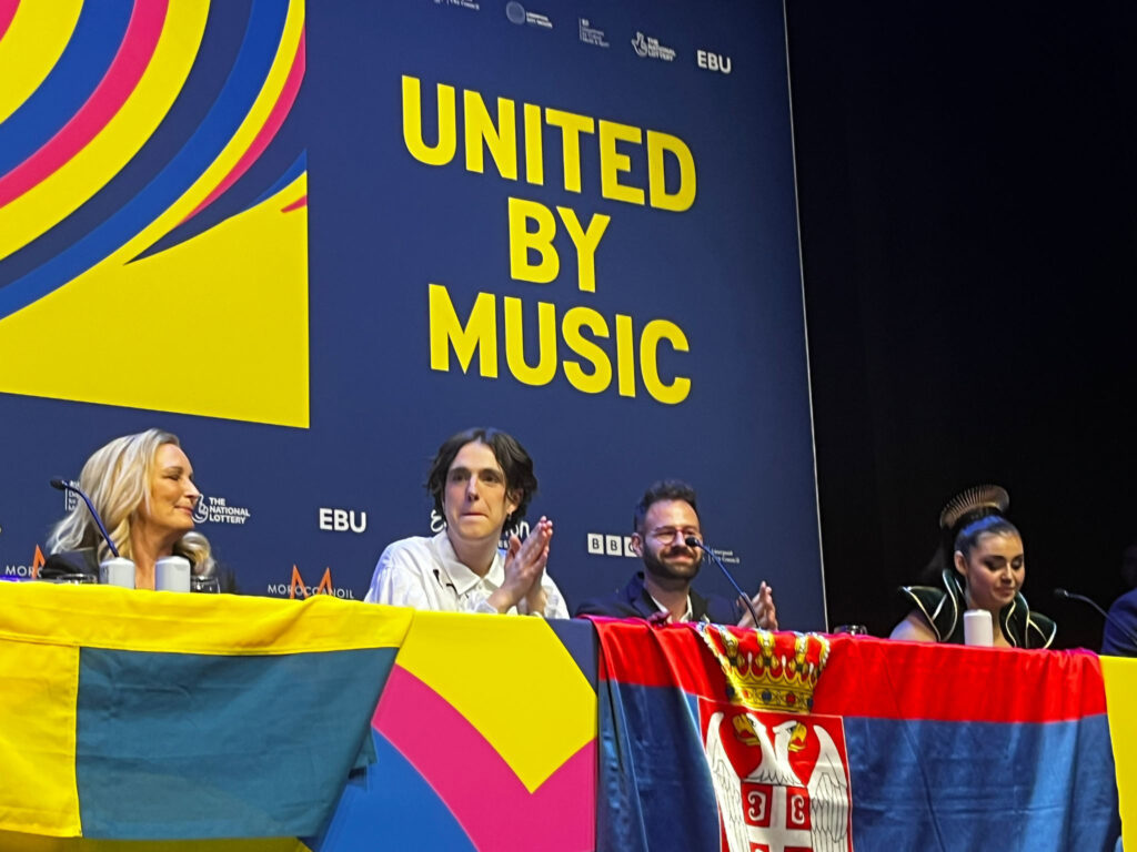 Liverpul, Evrovizija, konferencija za novinare Luke Black Foto: Pero Jovović/Nova.rs