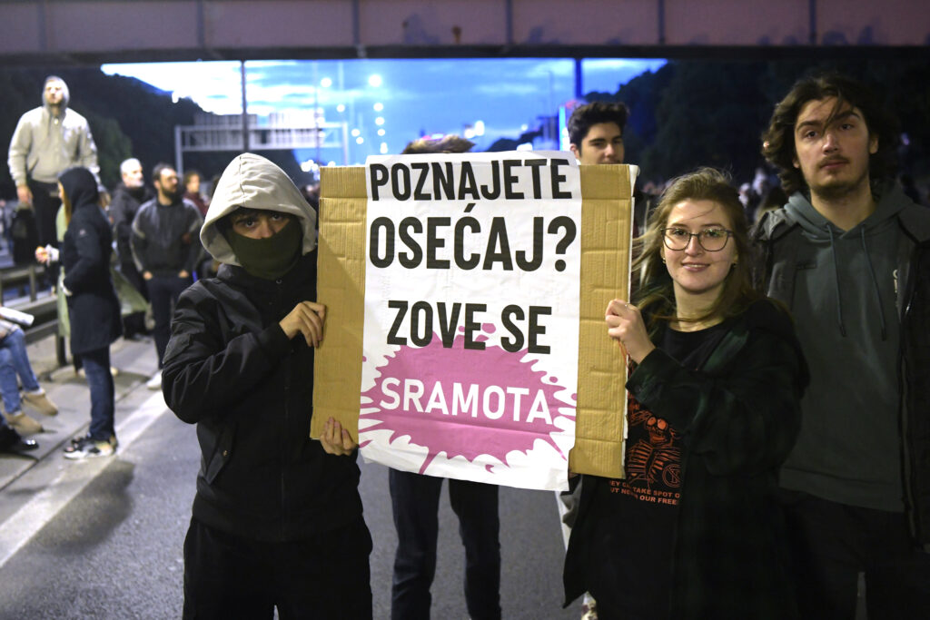 Beograd 13.05.2023. Protest Srbija protiv nasilja. Most Gazela Foto: Goran Srdanov/Nova.rs