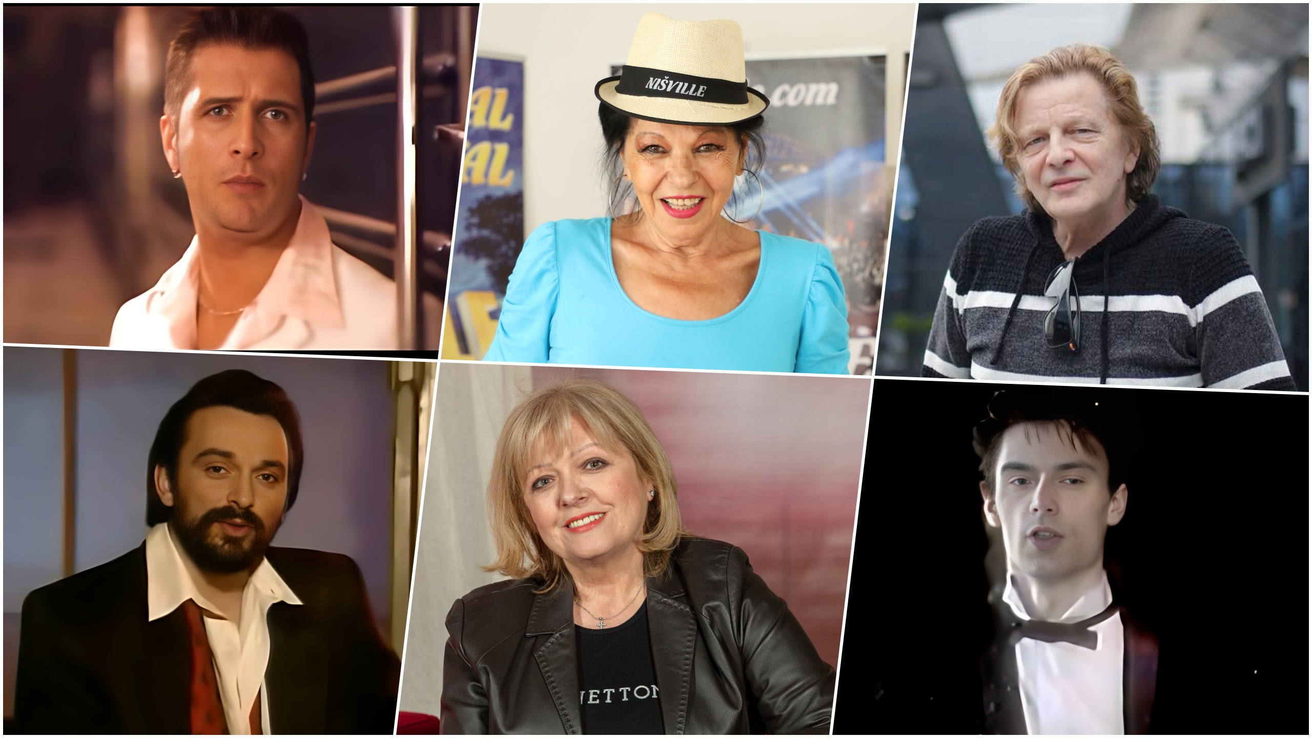 Zoran Vanev, Beti Đorđević, Daniel Popović, Goran Dimitrijadis Dima, Jasna Zlokić, Srđan Jul, kombo Foto: Mateja Stanisavljevic/ATAImages/Danijel Berkovic/Josip Regovic/PIXSELL/Printscreen/YouTube