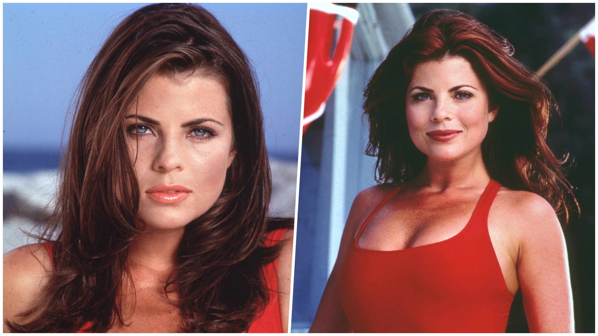 Film Still from "Baywatch" Yasmine Bleeth © 1995 All American TV,Image: 101122777, License: Rights-managed, Restrictions: For Editorial Use Only, Model Release: no, Credit line: The Hollywood Archive / Hollywood Archive / Profimedia