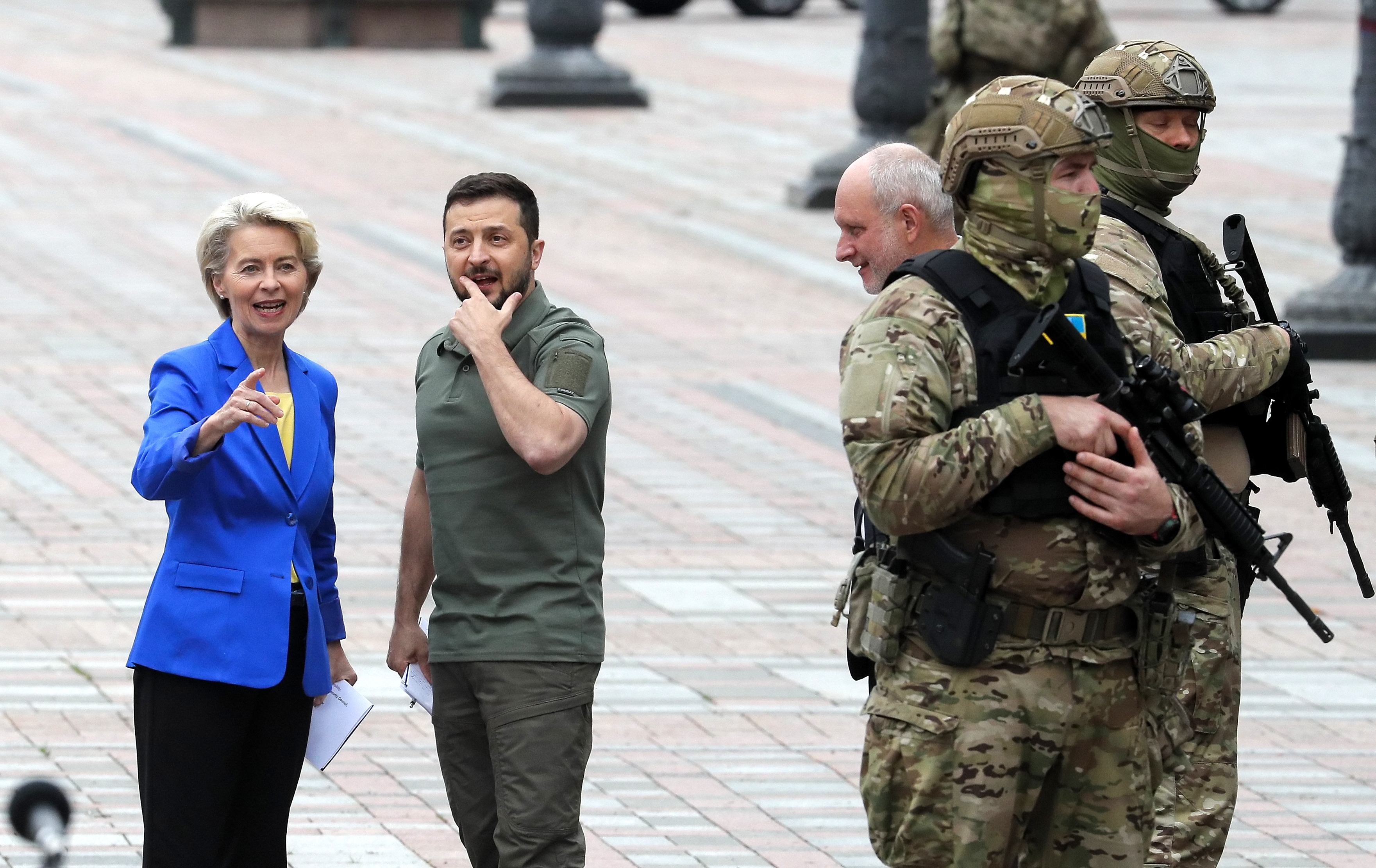 European Commission President Ursula von der Leyen visits Kyiv