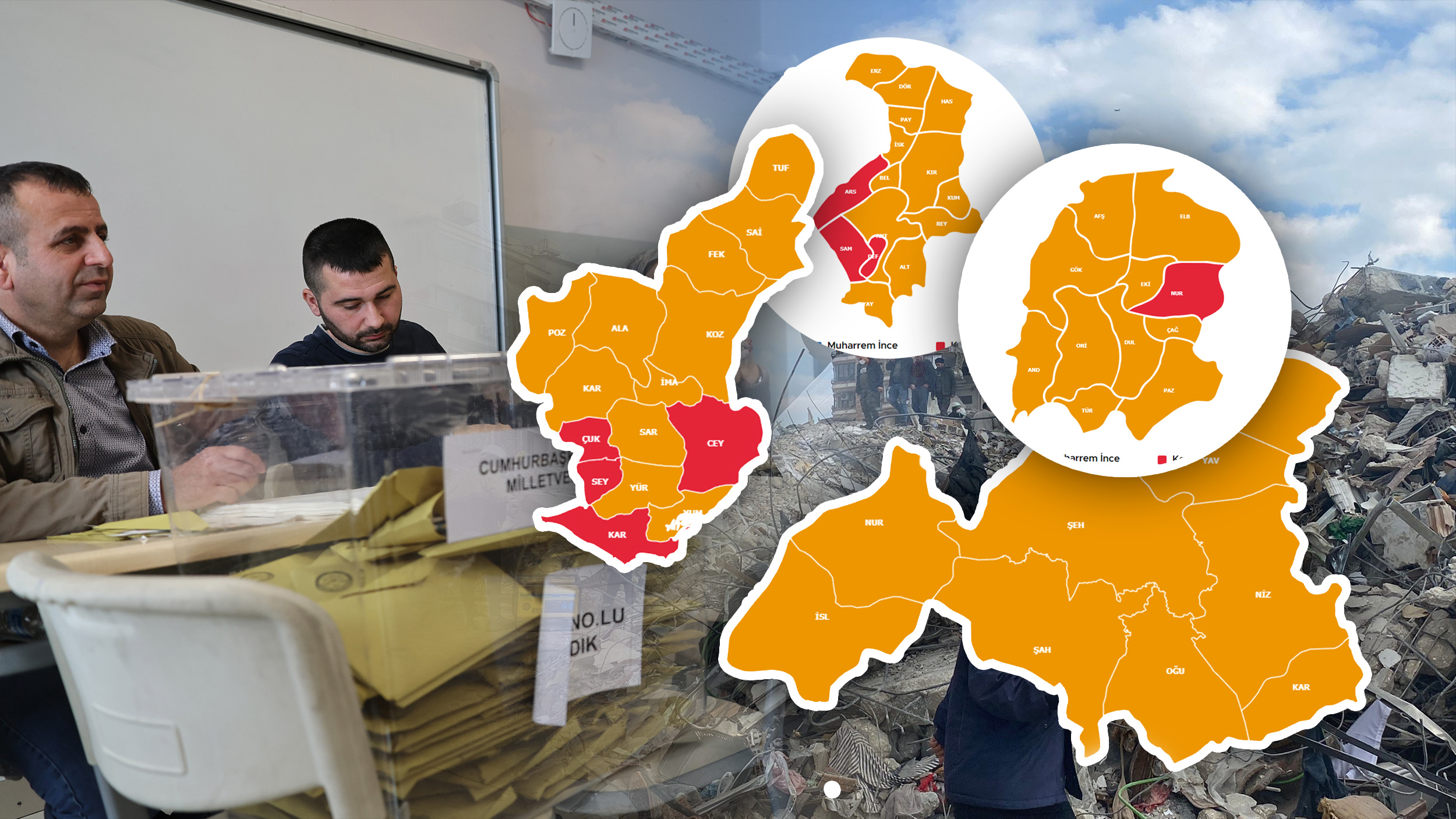 Turska izbori, Zemljitres, Regioni