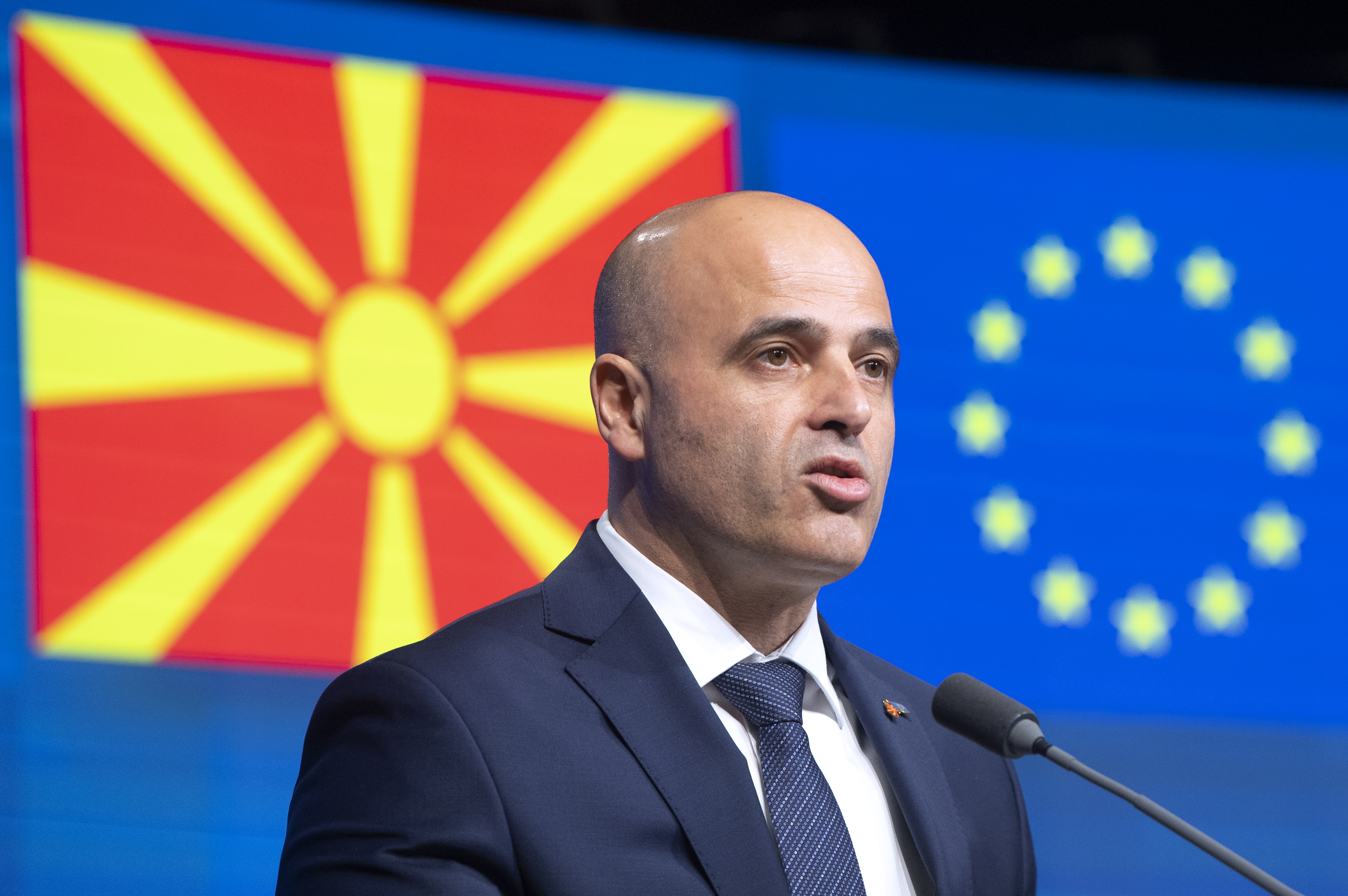 Intergovernmental Conference on the accession of North Macedonia in EU council in Brussels