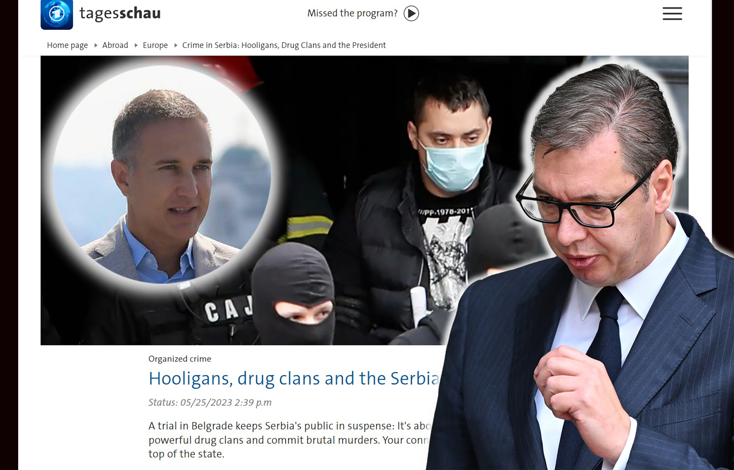 tekst iz nemačkog portala o belivuku, vučić i stefanović kombo