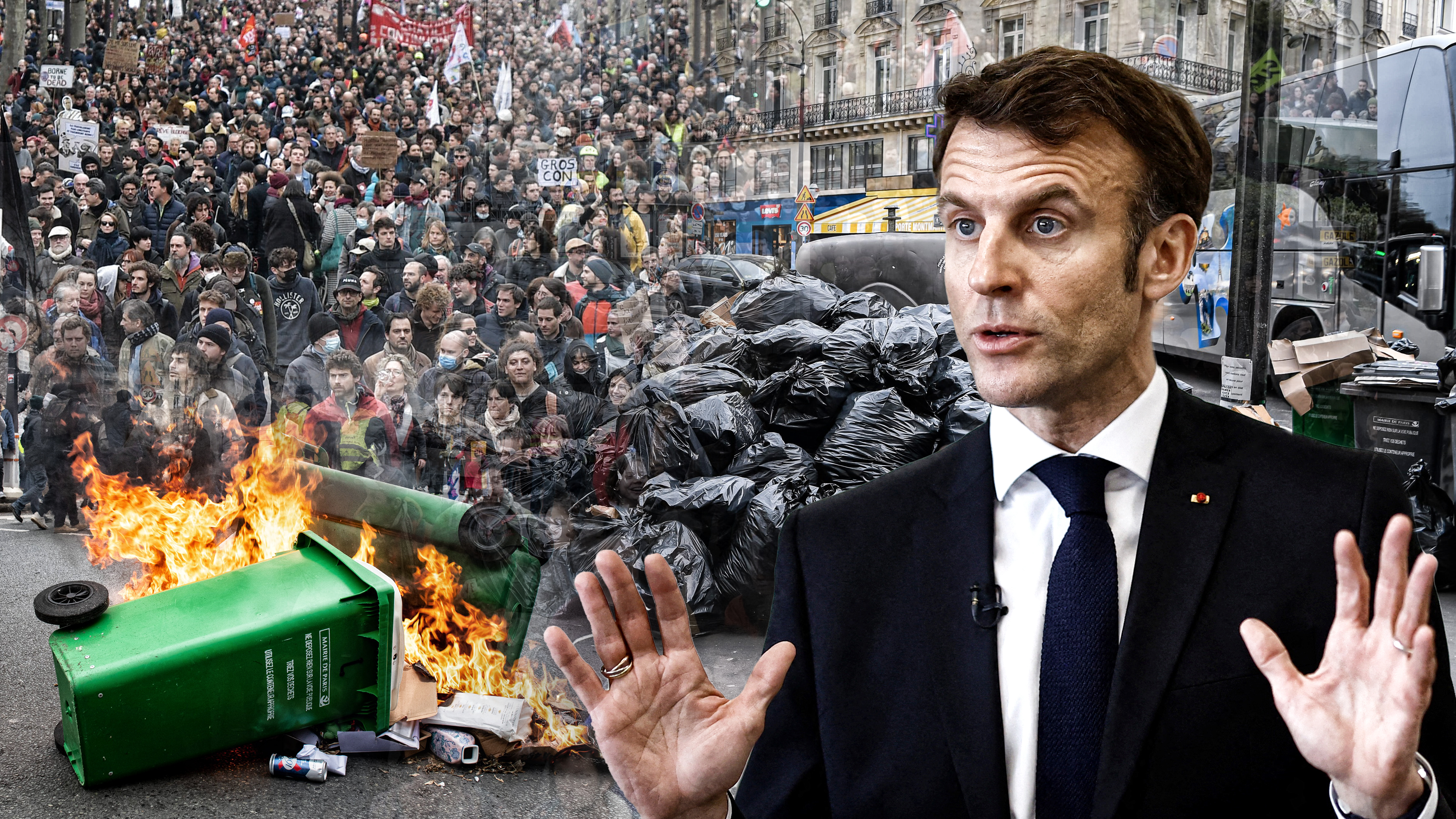 Cleaning Workers Continue Strike - Paris