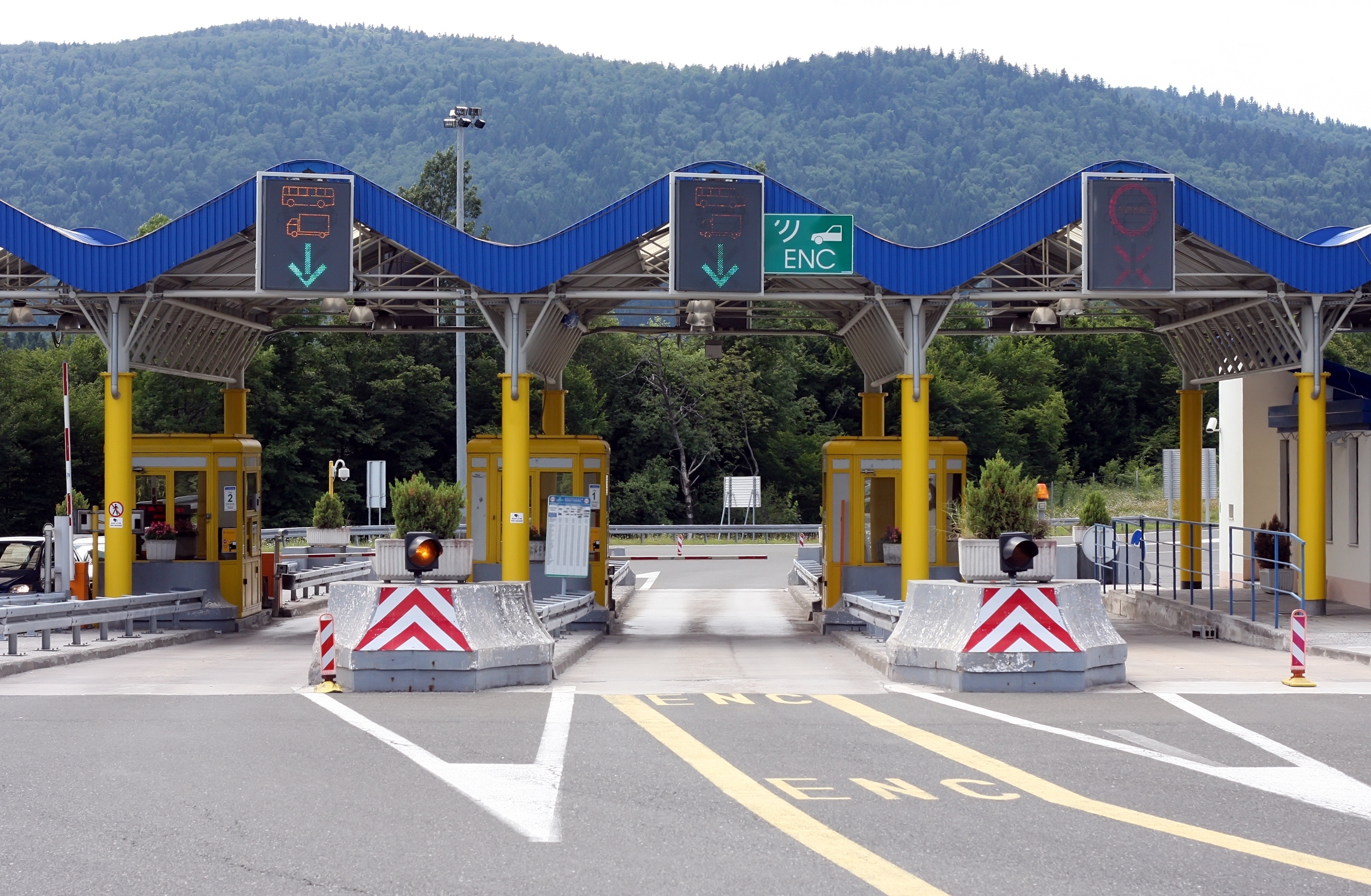 Toll,Gate,In,Croatia
