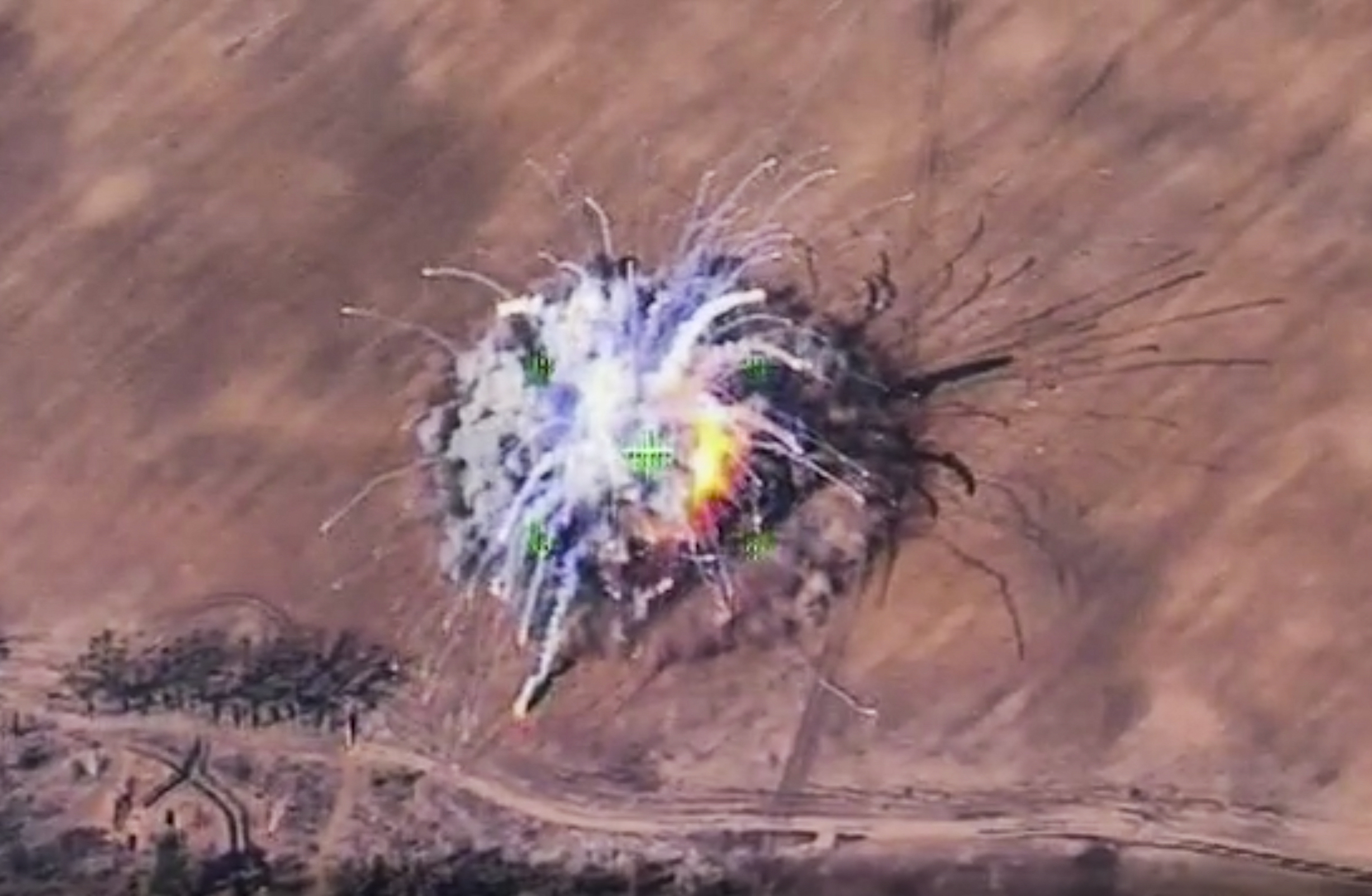 Destruction of a Ukrainian 'Buk' anti-aircraft missile system near Kiev