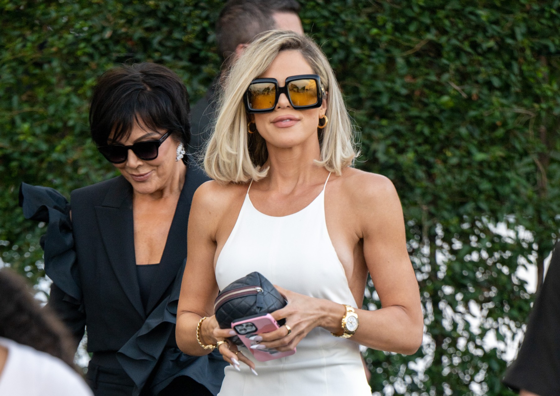 Kris Jenner and Khloe Kardashian are seen in Los Angeles, California.