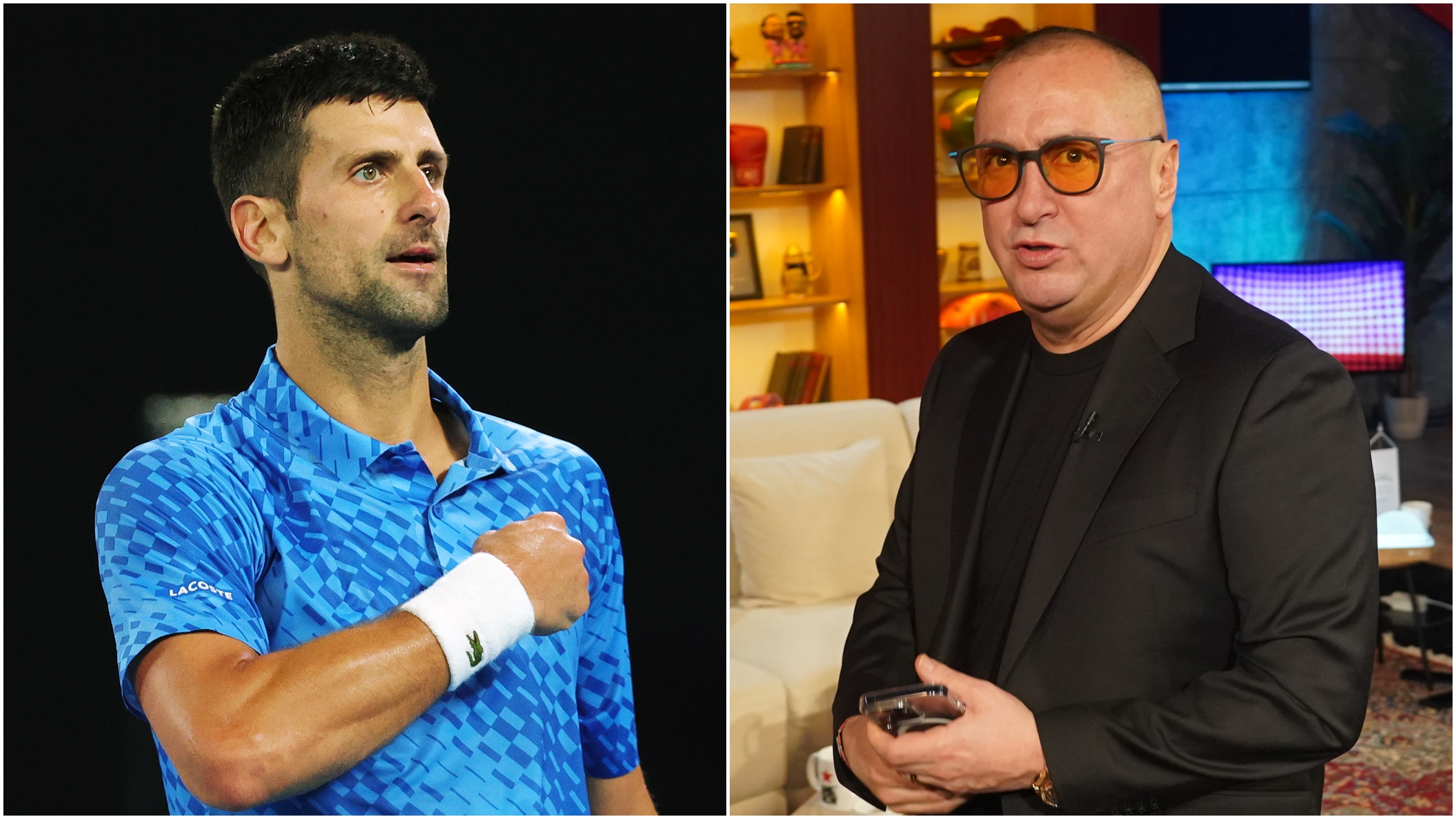 Novak Đoković i Đani, kombo Foto: EPA-EFE/FAZRY ISMAIL/Antonio Ahel/ATAImages